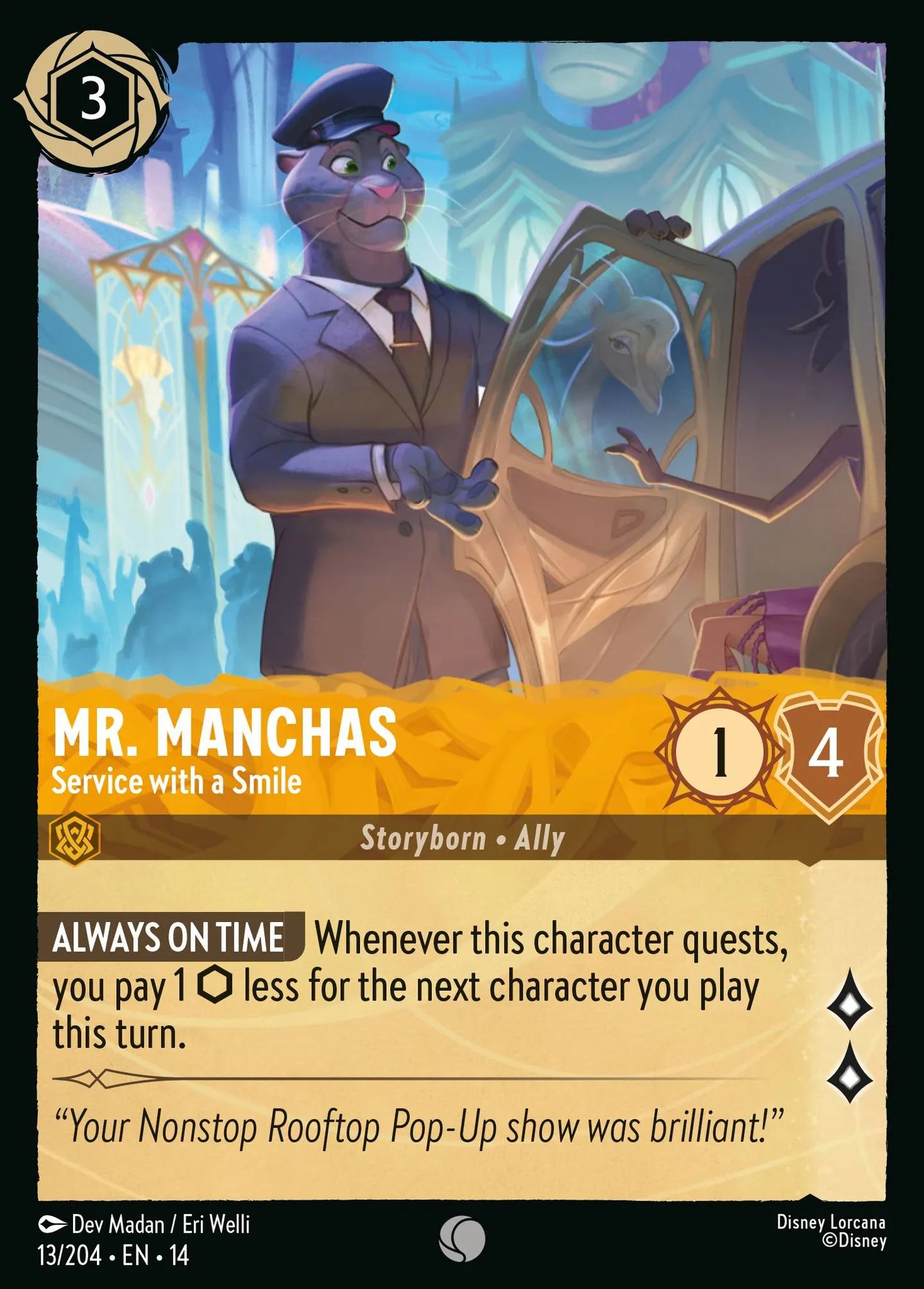 Mr. Manchas - Service with a Smile — Hyperia City — Lorcana