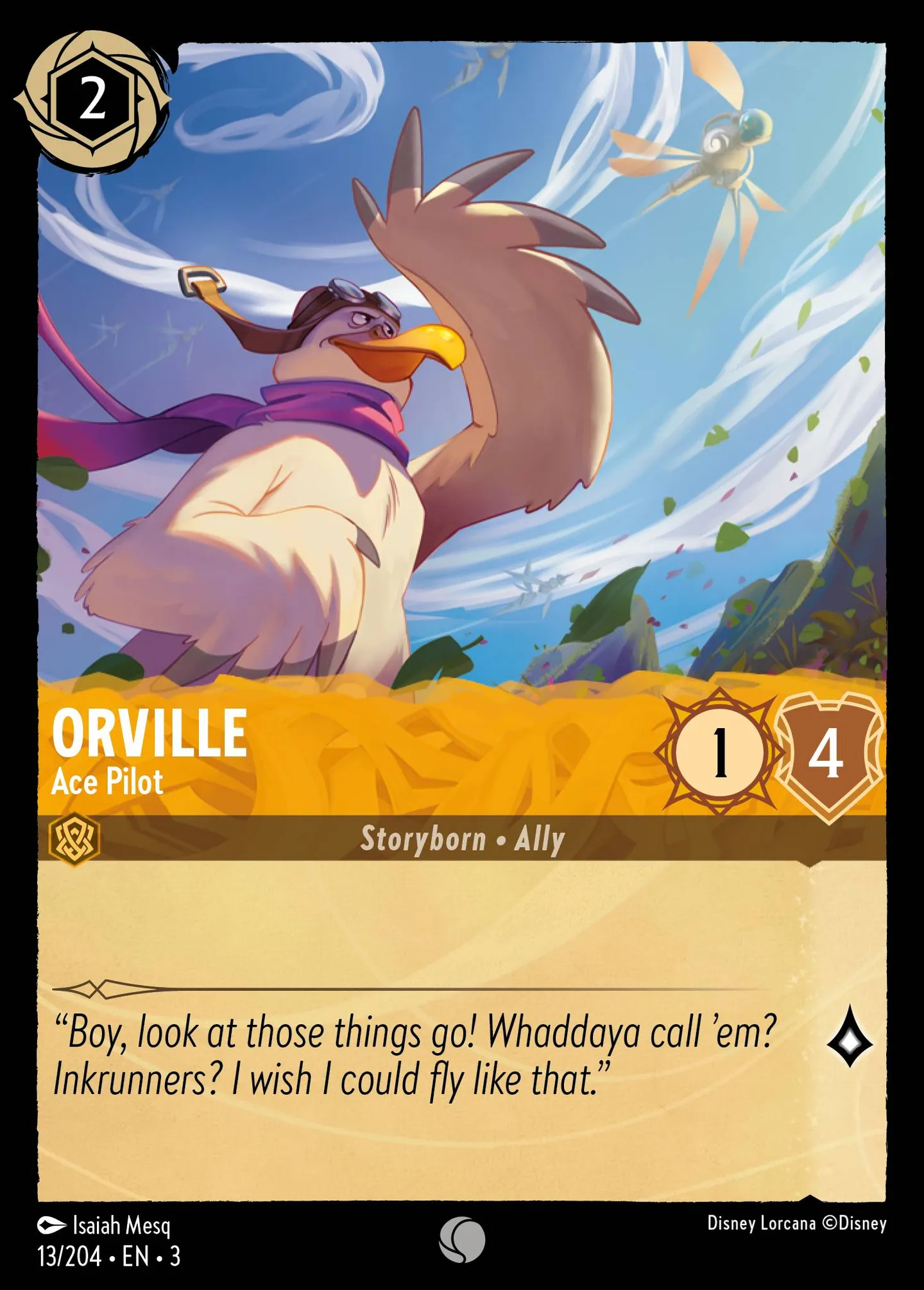 Orville - Ace Pilot — Into the Inklands — Lorcana