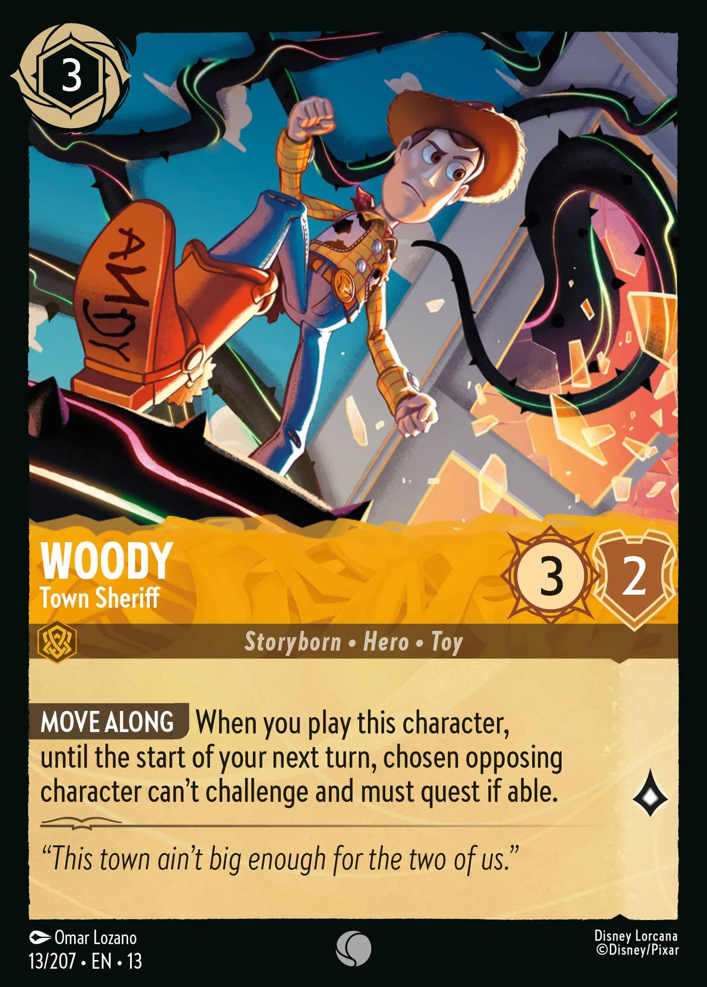 Woody - Shérif de la ville — Attack of the Vine! — Lorcana