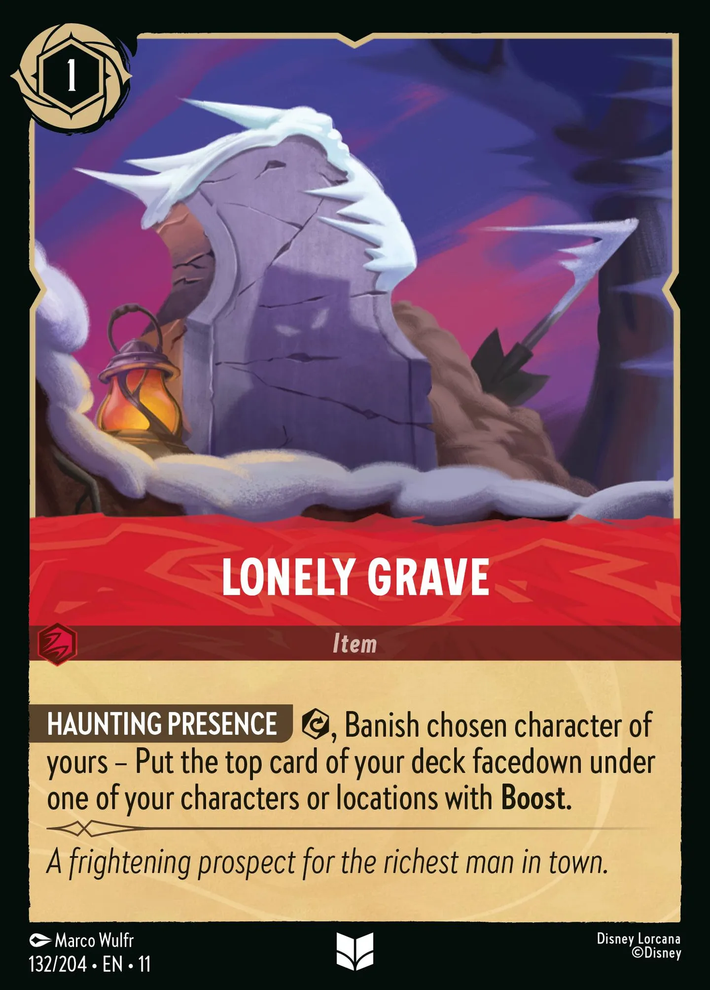 Tombe solitaire — Winterspell — Lorcana