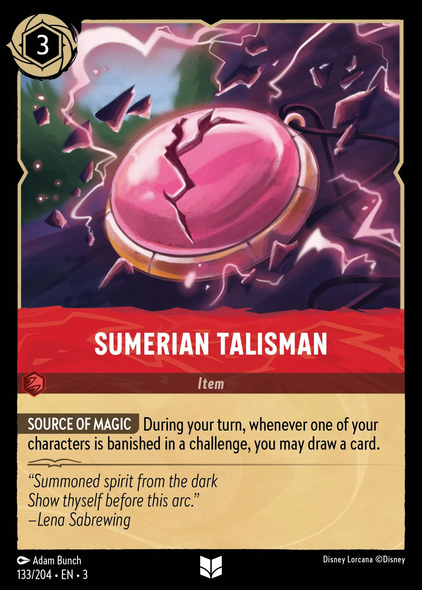 Talisman sumérien — Into the Inklands — Lorcana