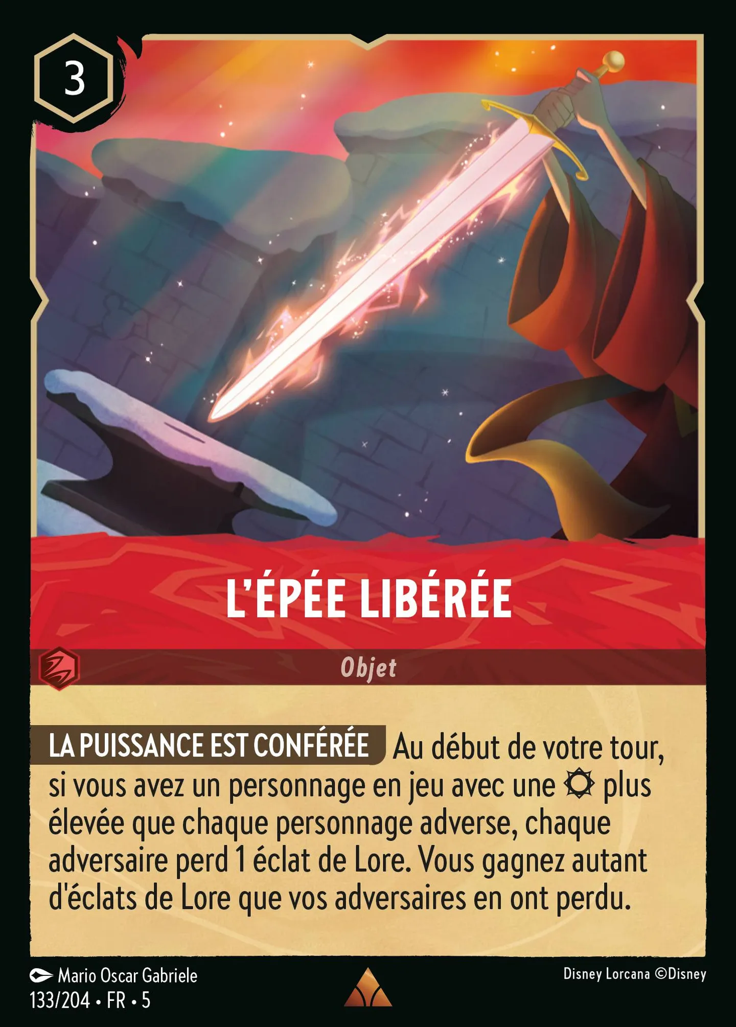 L'Épée libérée — Shimmering Skies — Lorcana