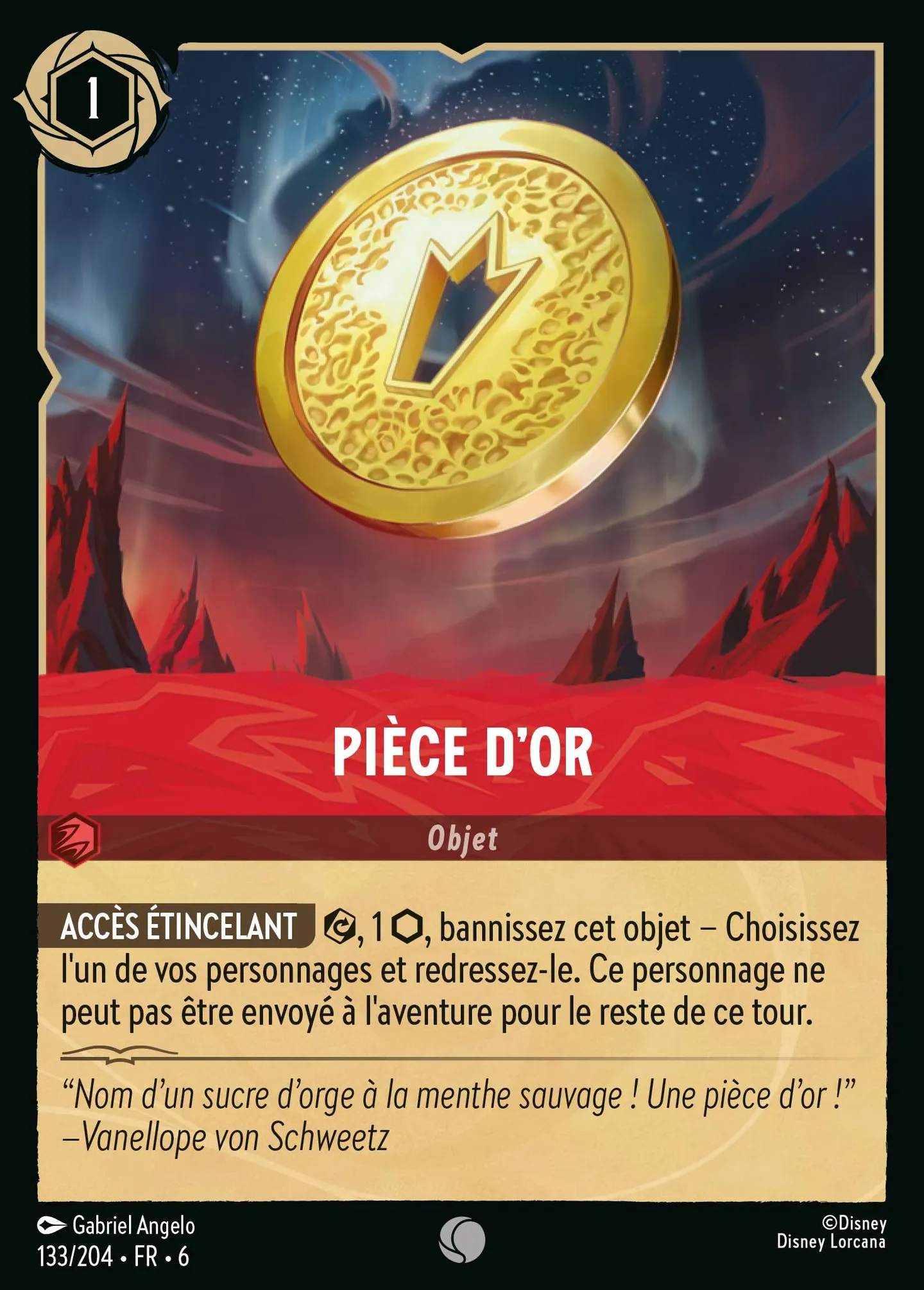 Pièce d'or — Azurite Sea — Lorcana