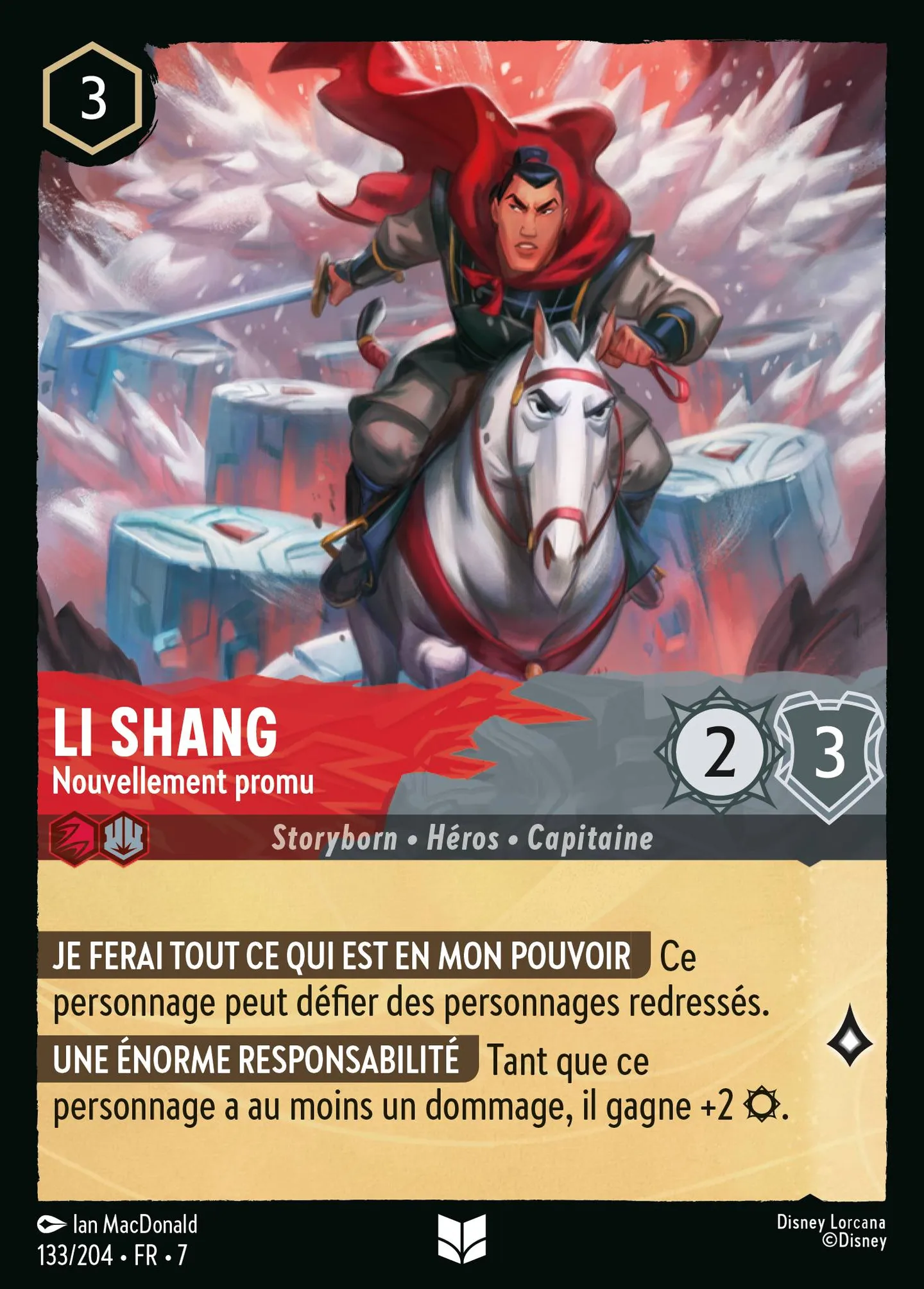 Li Shang - Nouvellement promu — Archazia's Island — Lorcana