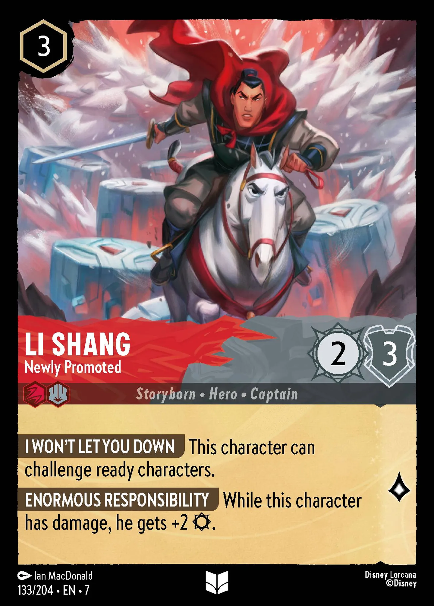 Li Shang - Nouvellement promu — Archazia's Island — Lorcana