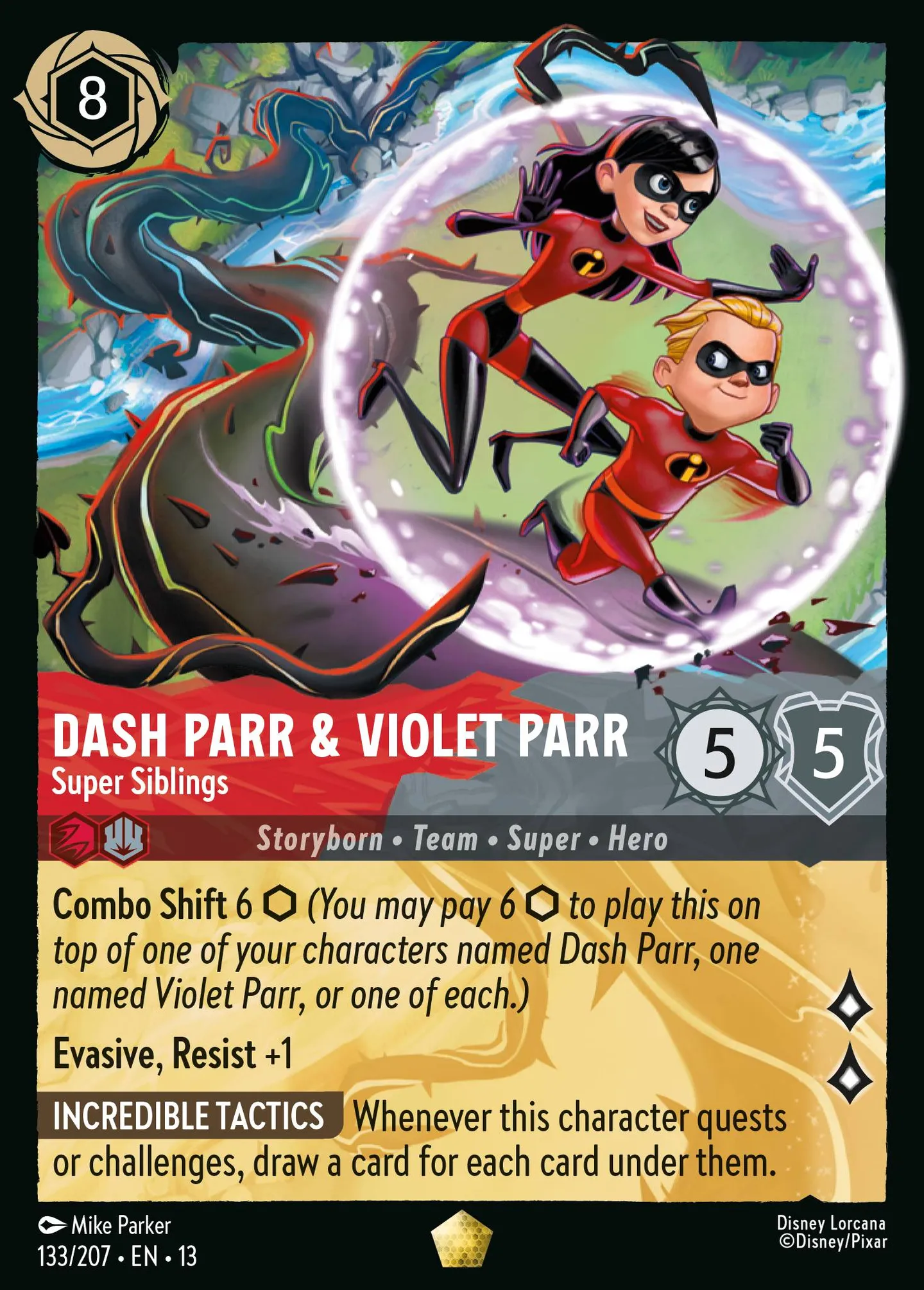 Dash Parr & Violet Parr - Super Siblings — Attack of the Vine! — Lorcana