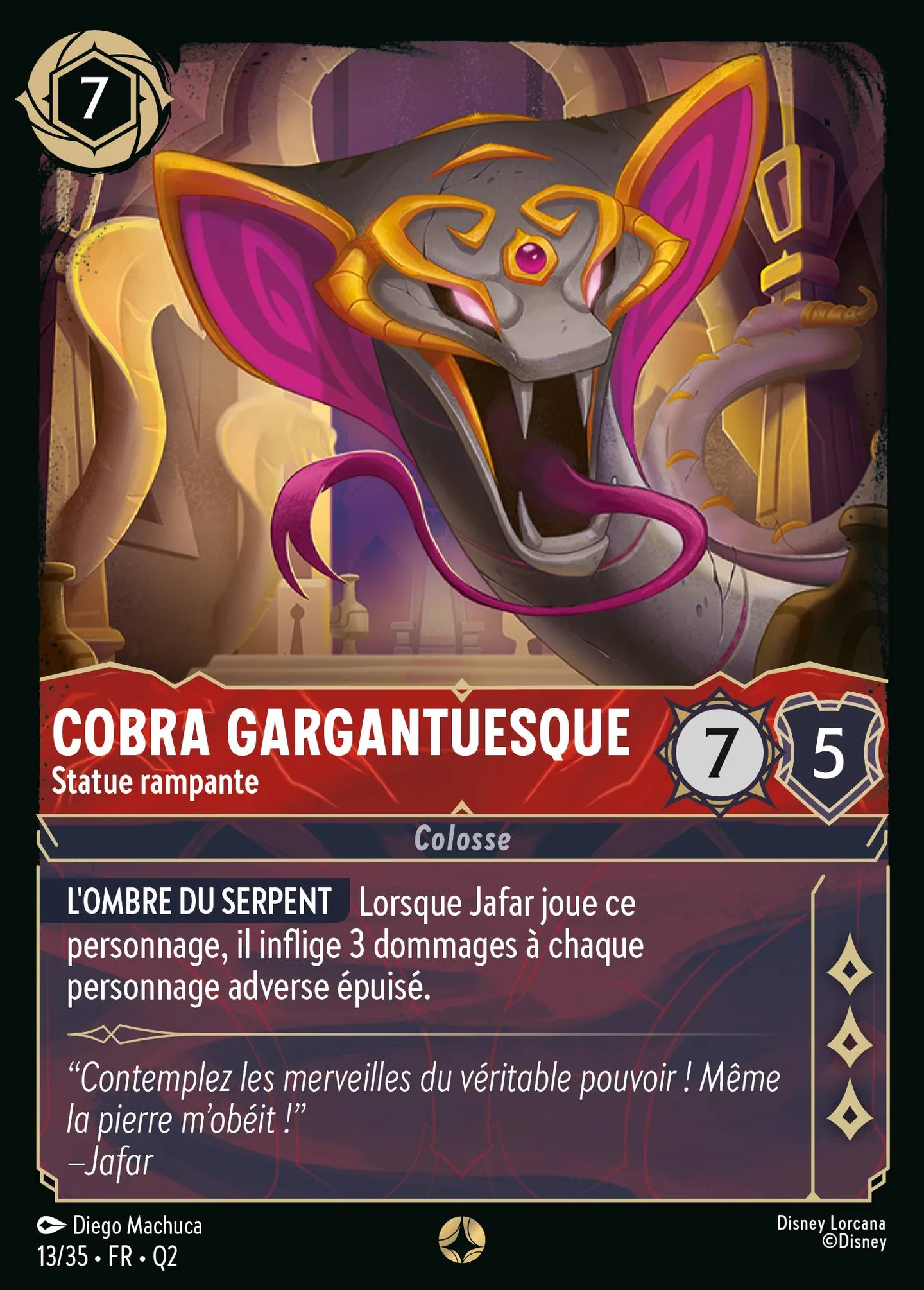 Cobra gargantuesque - Statue rampante — Illumineer's Quest: Palace Heist — Lorcana