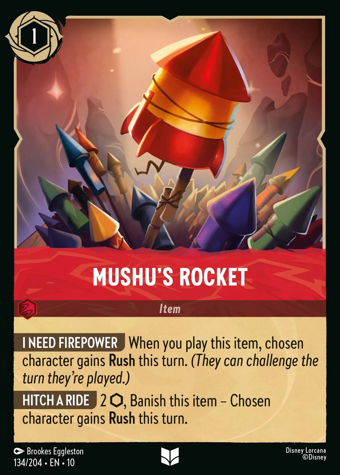 Mushu's Rocket — Whispers in the Well — Lorcana
