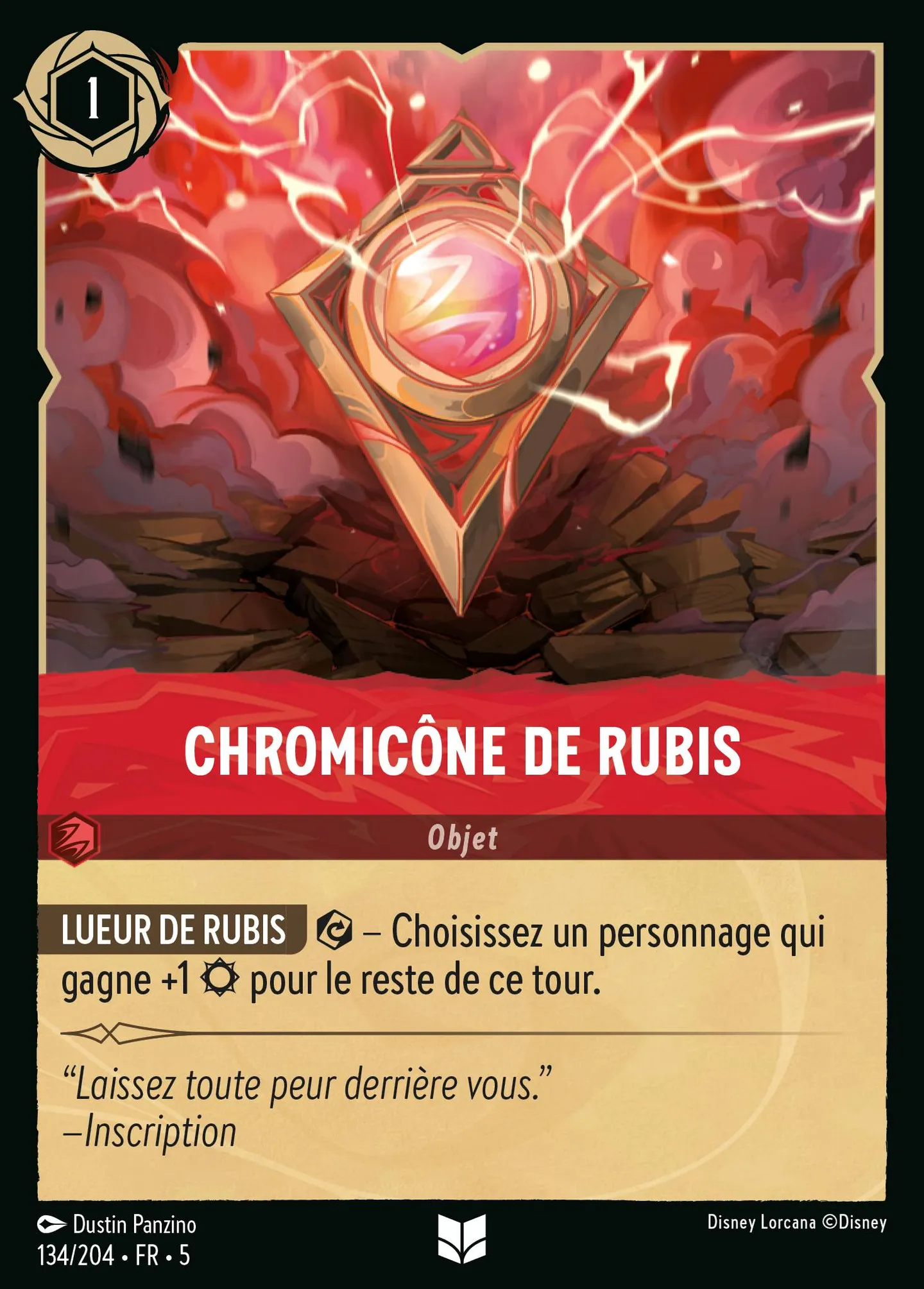 Chromicône de Rubis — Shimmering Skies — Lorcana