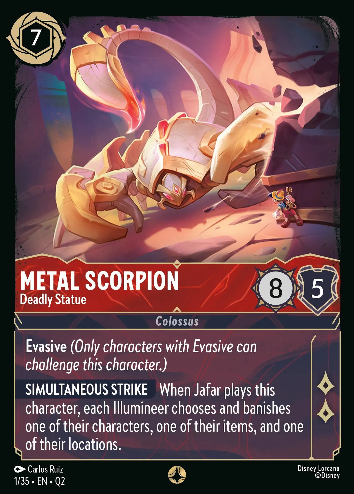 Metal Scorpion - Deadly Statue — Illumineer's Quest: Palace Heist — Lorcana