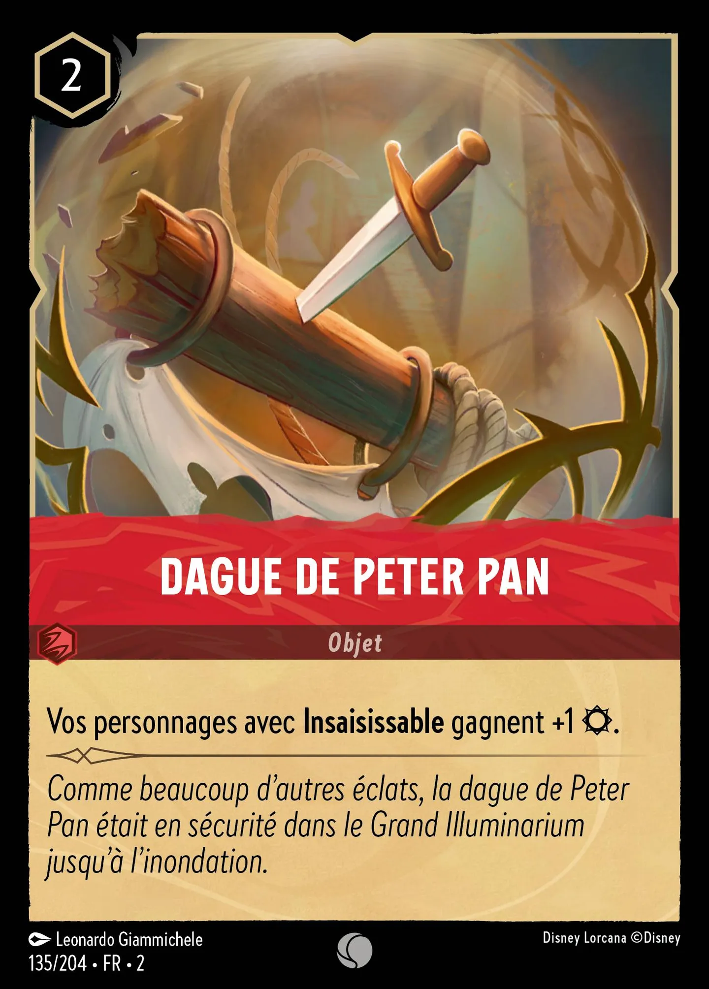 Dague de Peter Pan — Rise of the Floodborn — Lorcana
