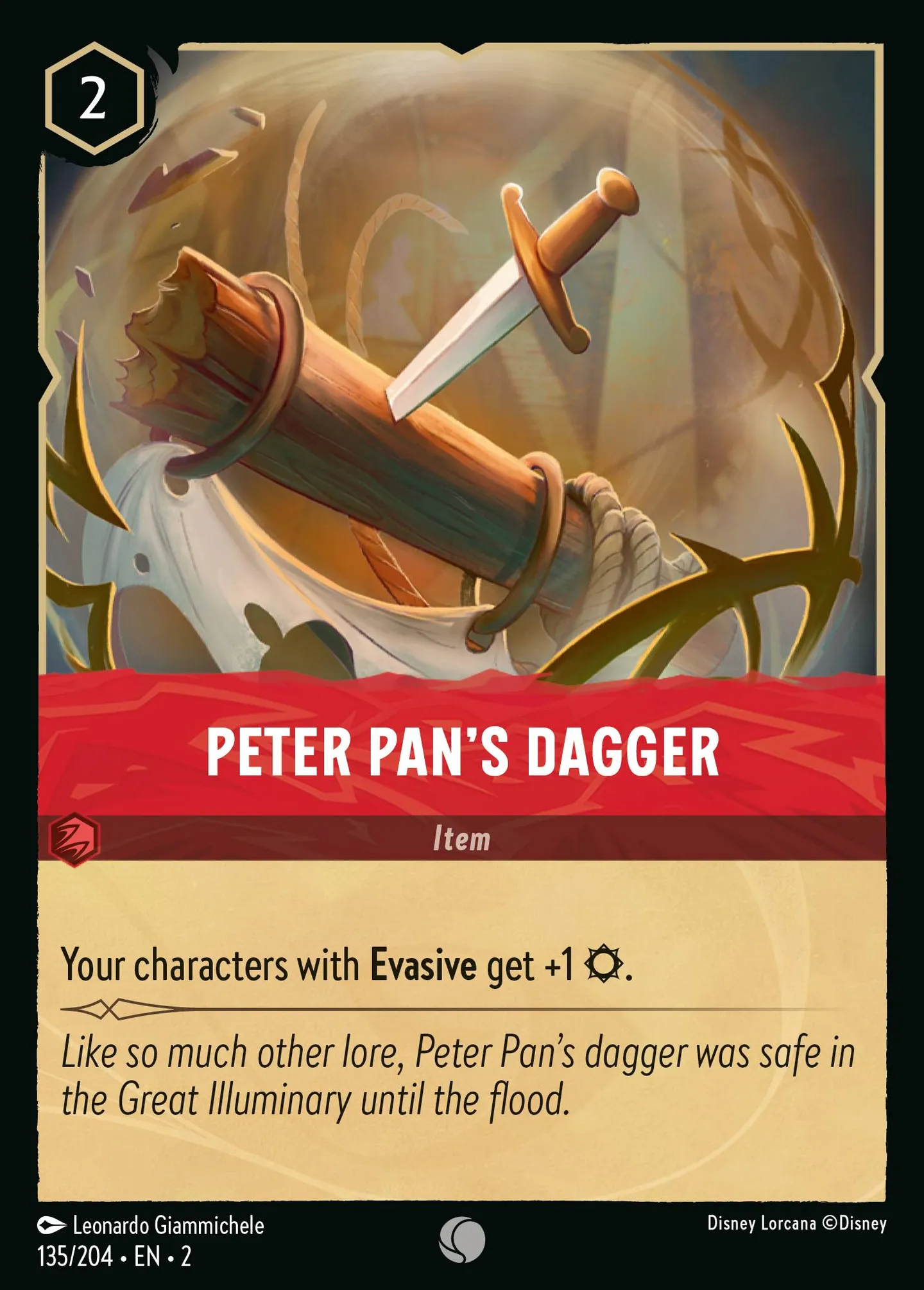 Peter Pan's Dagger — Rise of the Floodborn — Lorcana