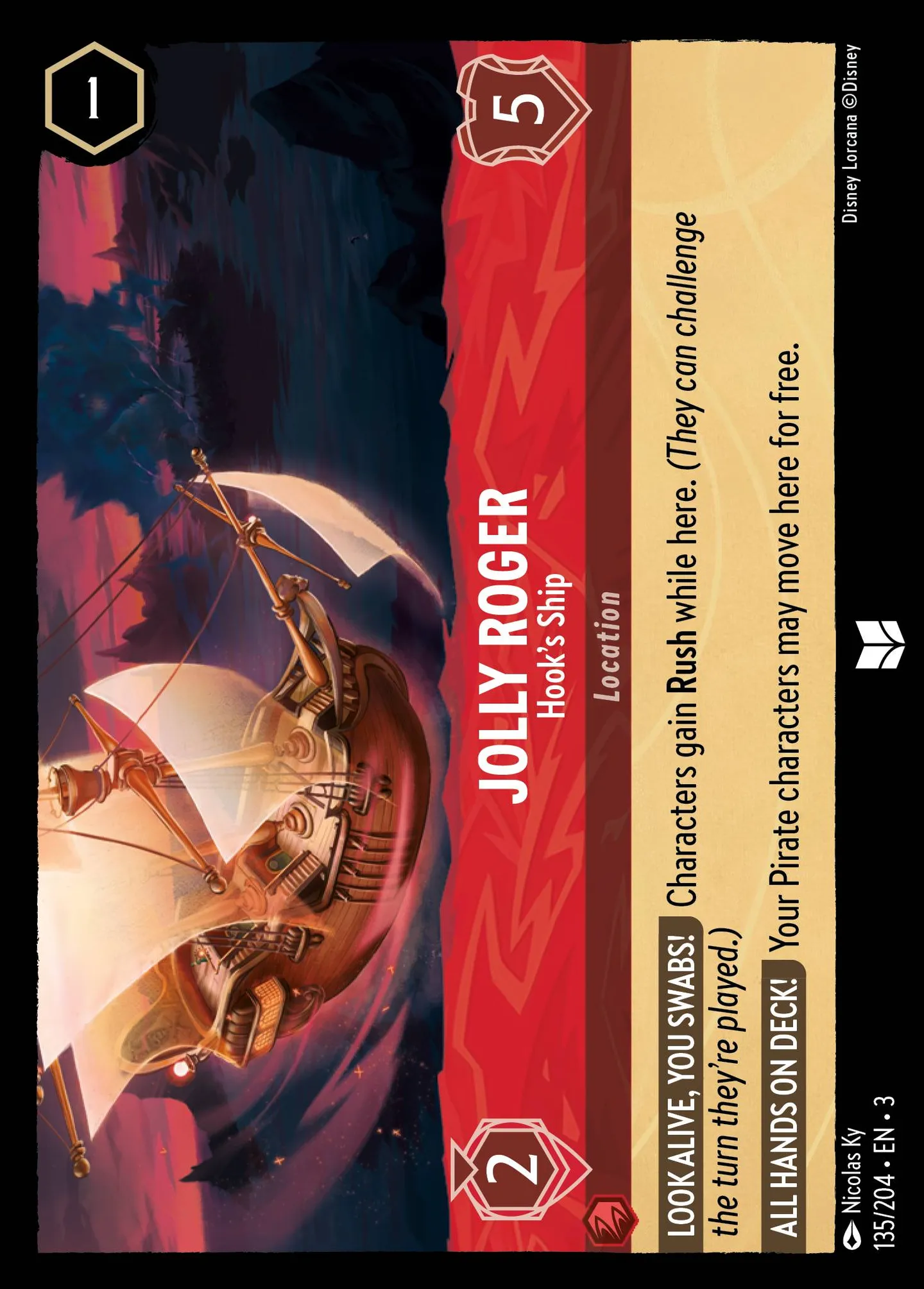Jolly Roger - Hook's Ship — Into the Inklands — Lorcana