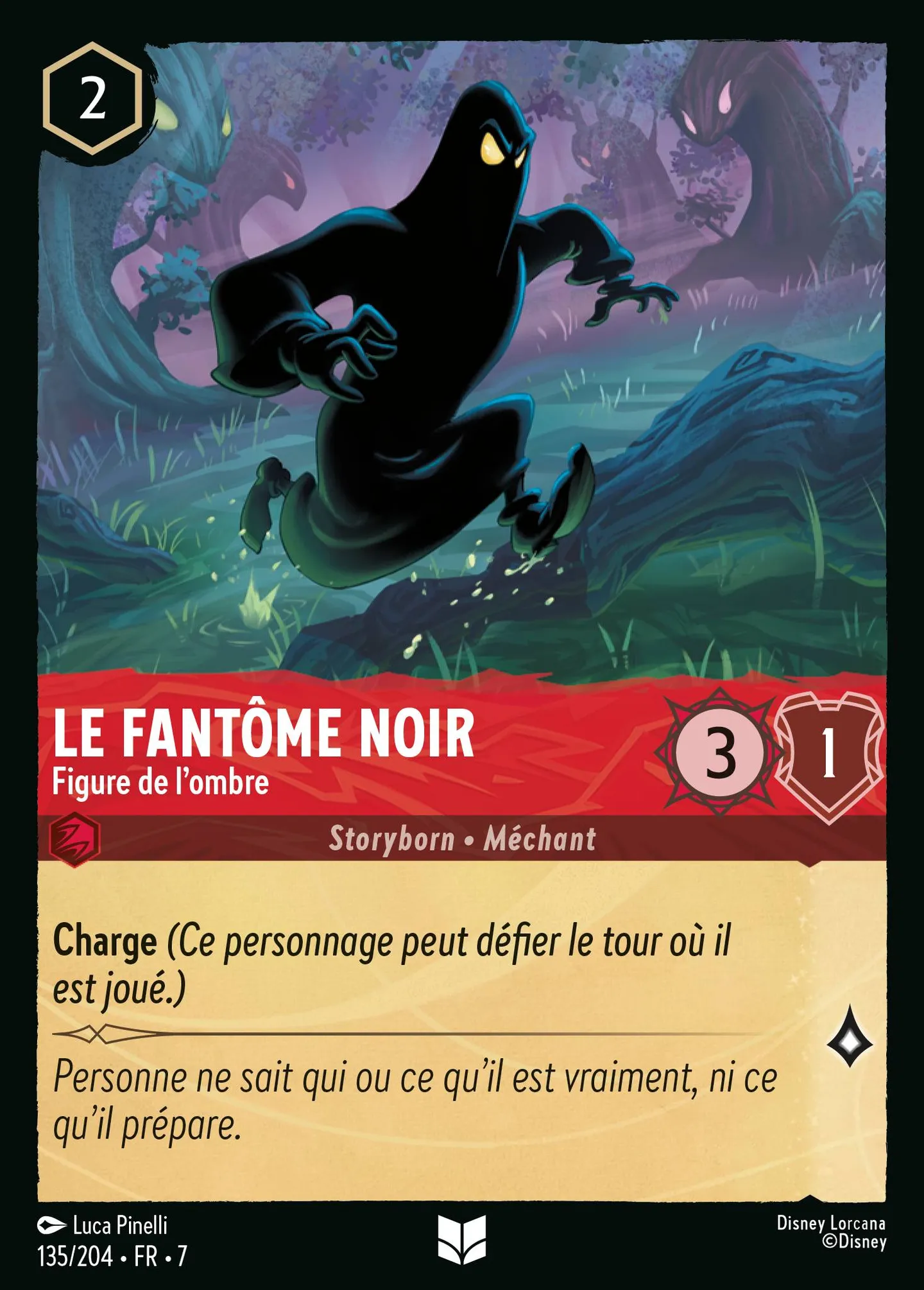Le Fantôme Noir - Figure de l'ombre — Archazia's Island — Lorcana