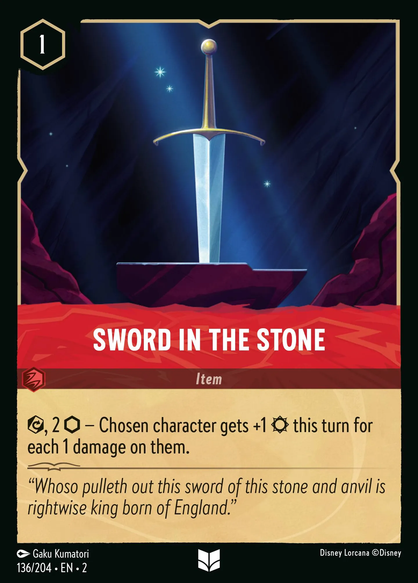 Sword in the Stone — Rise of the Floodborn — Lorcana