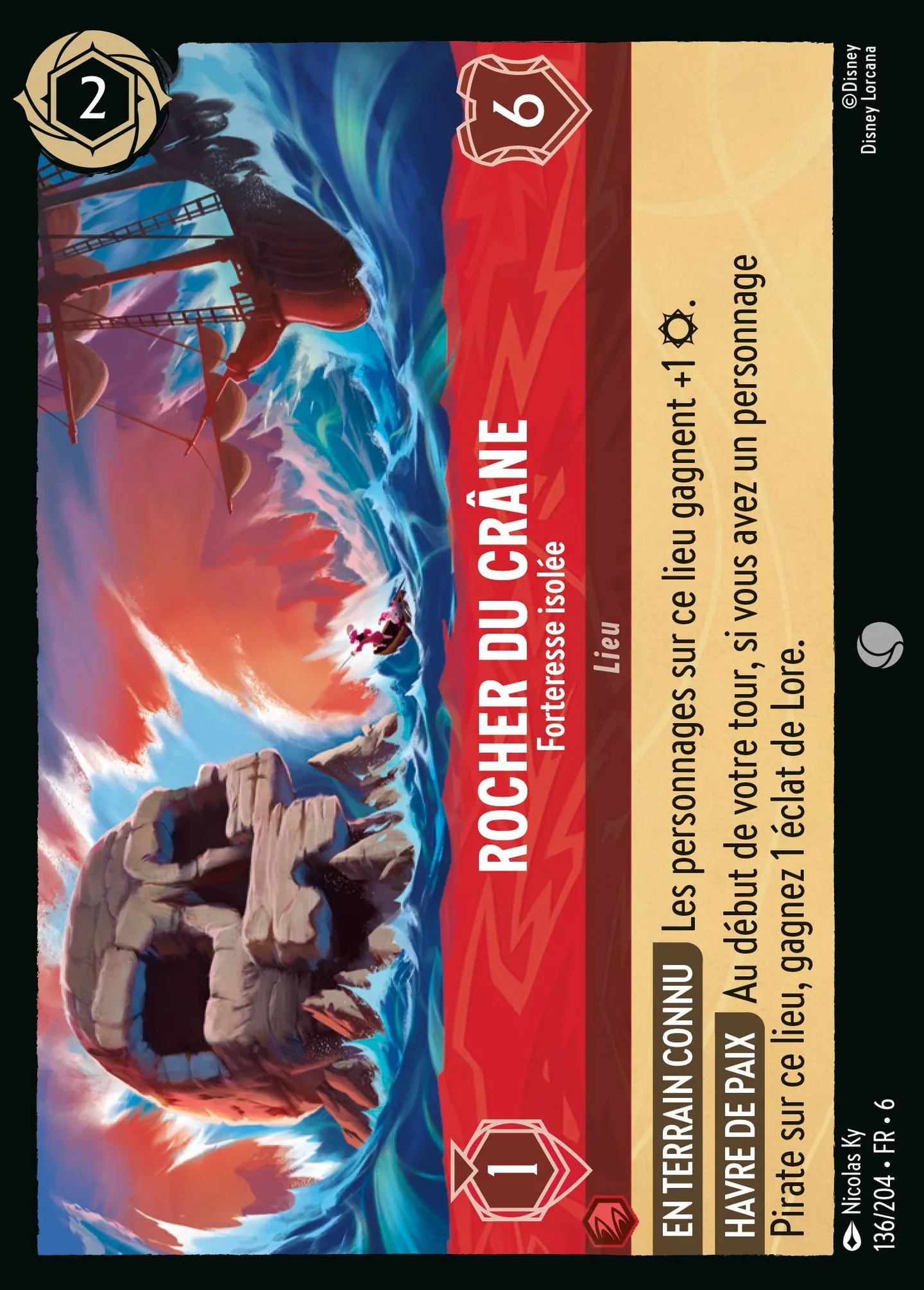 Rocher du crâne - Forteresse isolée — Azurite Sea — Lorcana