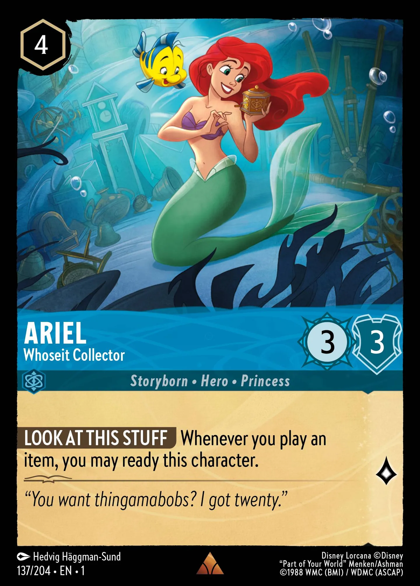 Ariel - Whoseit Collector — The First Chapter — Lorcana