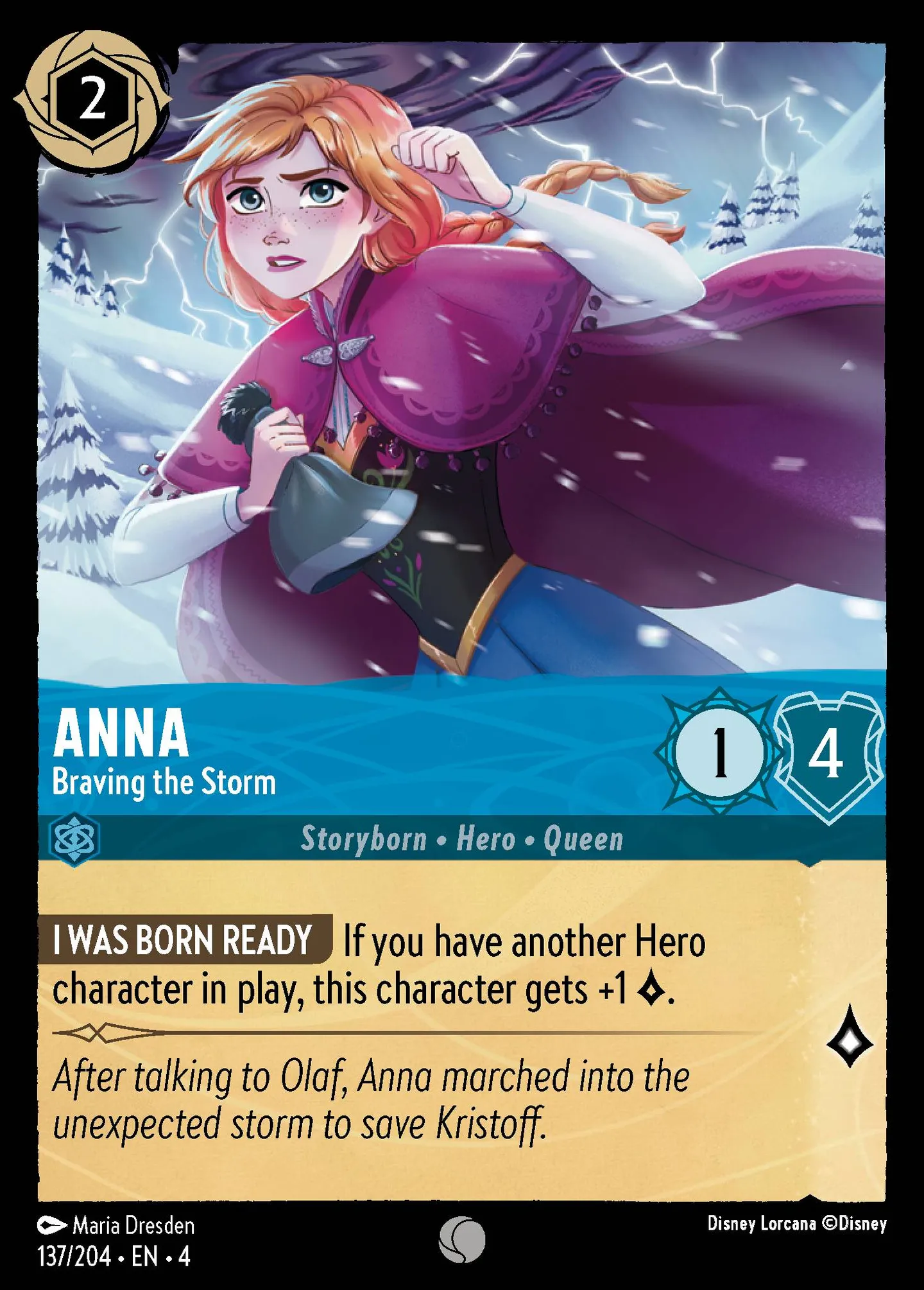 Anna - Braving the Storm — Ursula's Return — Lorcana