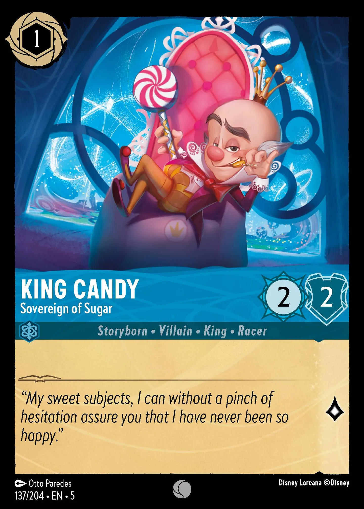King Candy - Sovereign of Sugar — Shimmering Skies — Lorcana