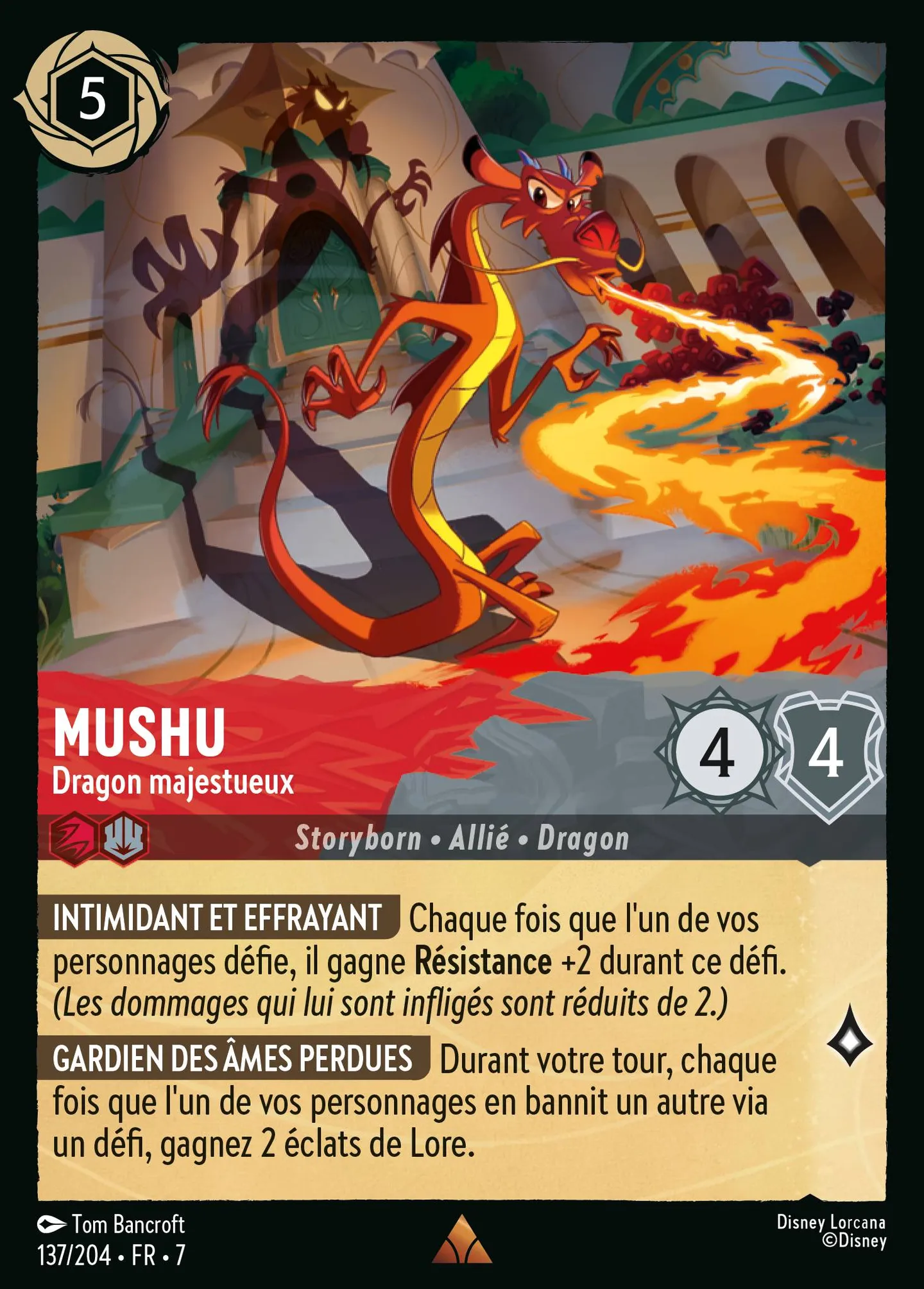 Mushu - Dragon majestueux — Archazia's Island — Lorcana