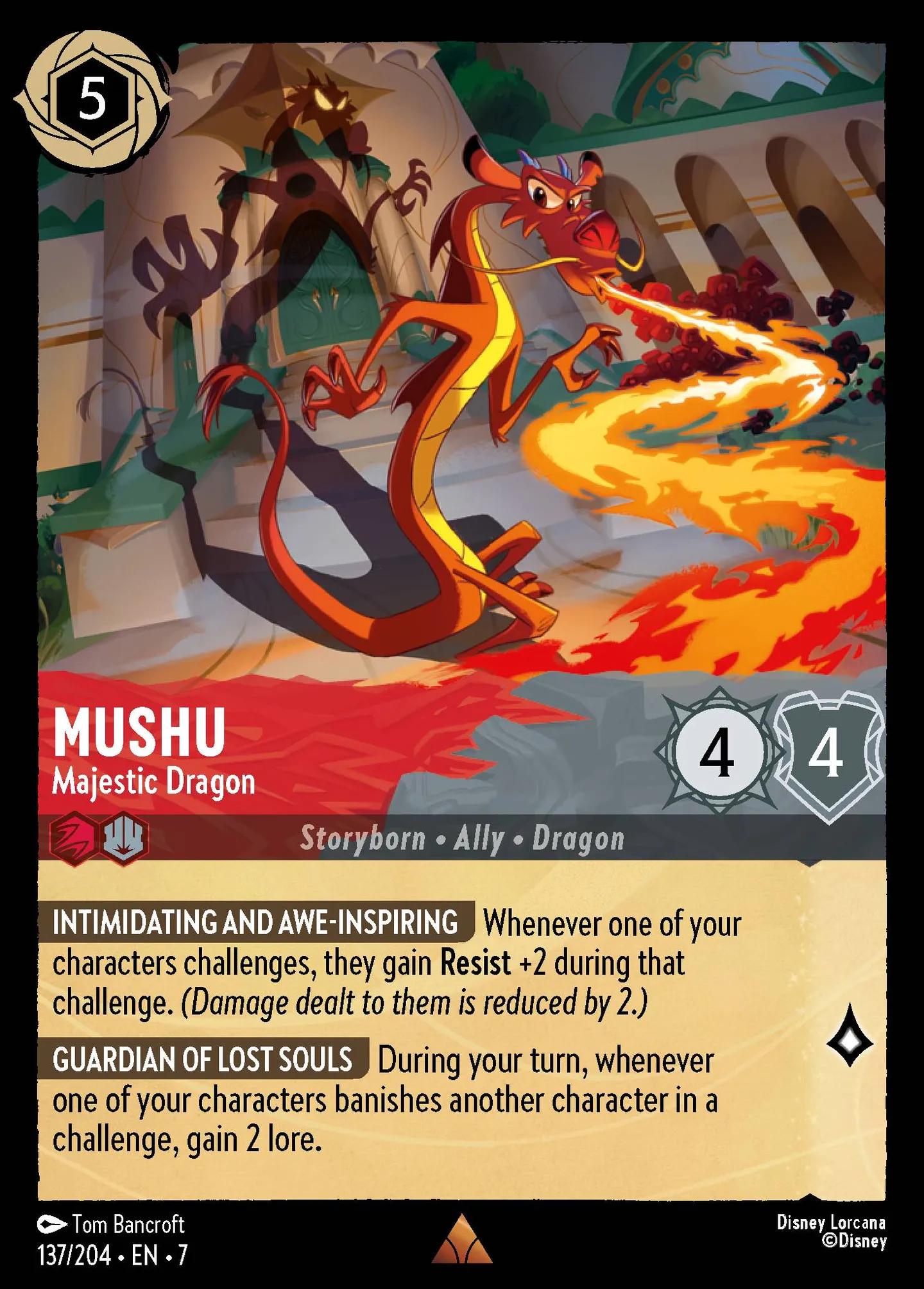 Mushu - Majestic Dragon — Archazia's Island — Lorcana