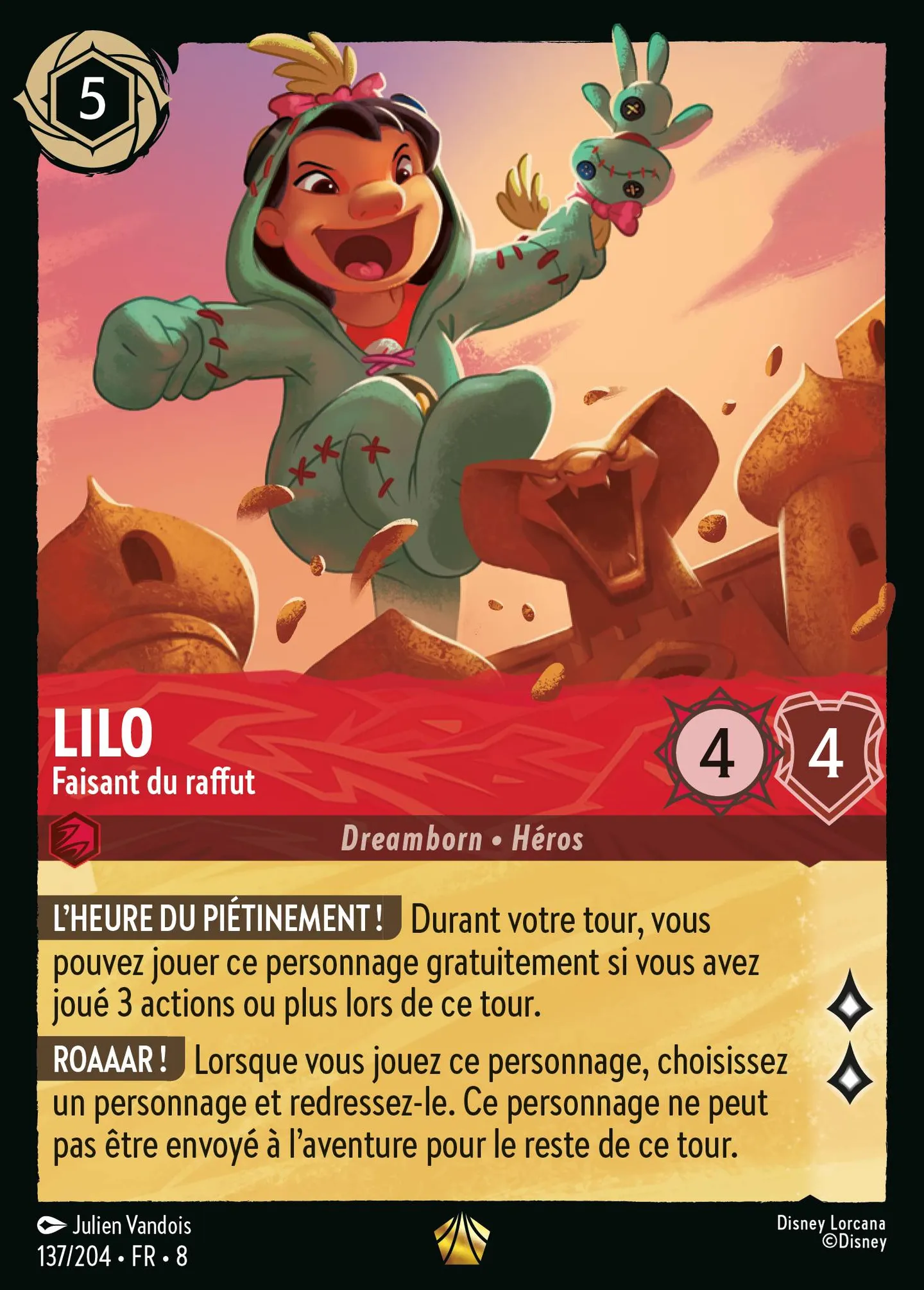 Lilo - Faisant du raffut — The Reign of Jafar — Lorcana