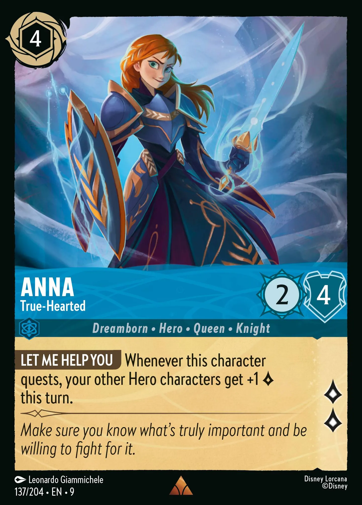 Anna - True-Hearted — Fabled — Lorcana