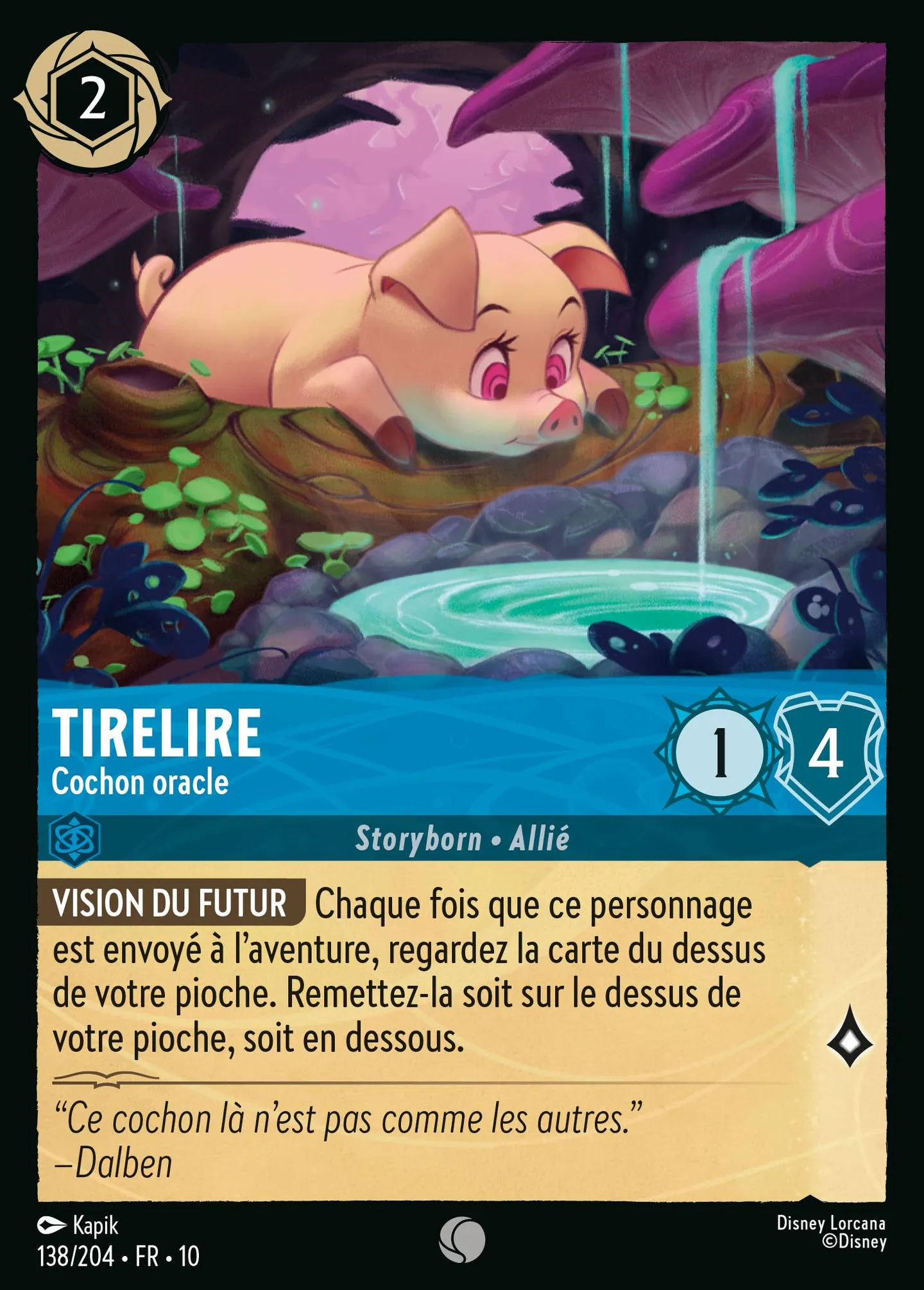 Tirelire - Cochon oracle — Whispers in the Well — Lorcana