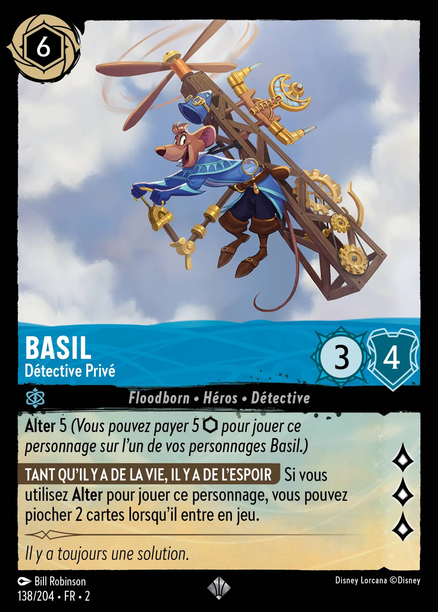 Basil - Détective Privé — Rise of the Floodborn — Lorcana