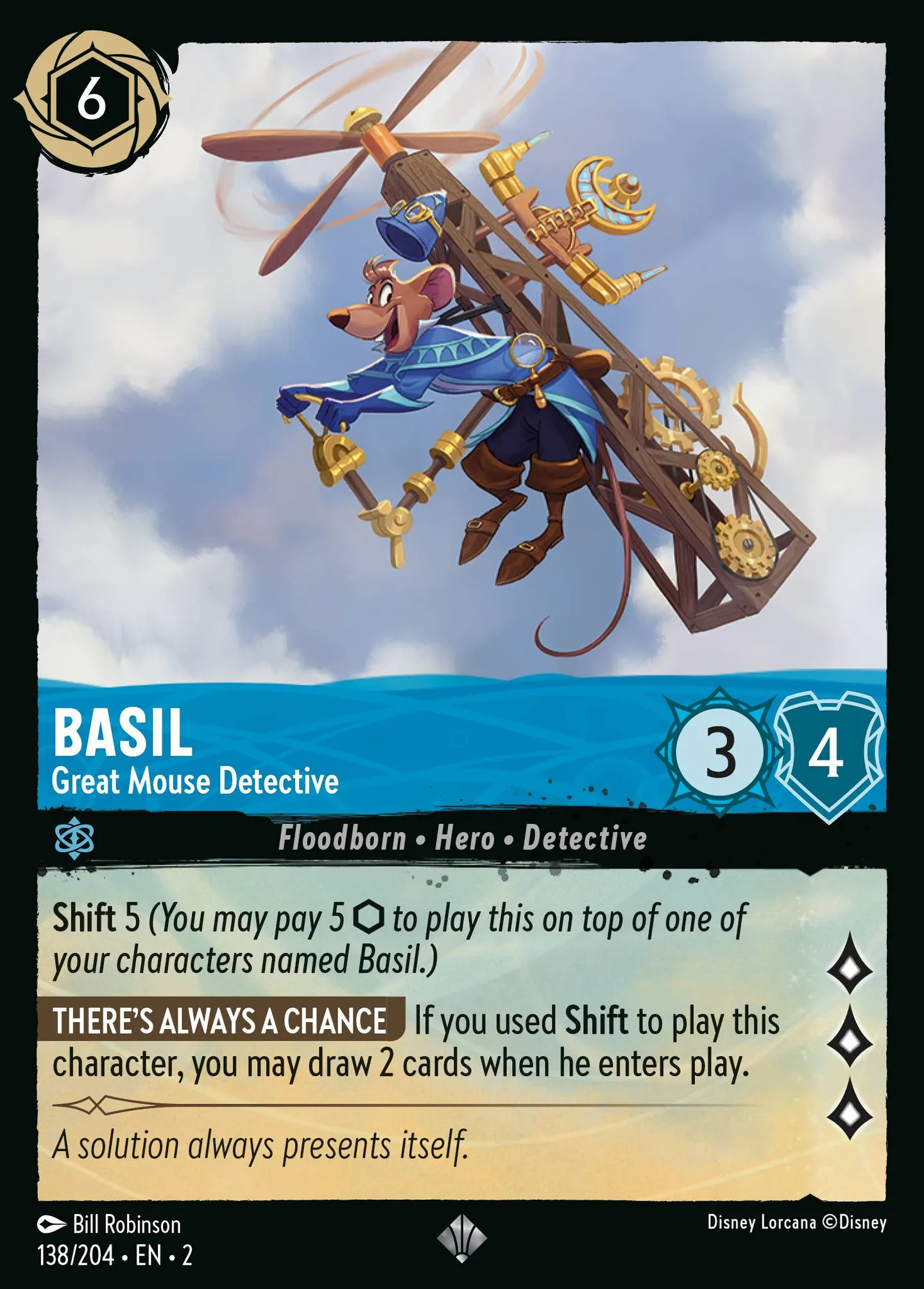 Basil - Détective Privé — Rise of the Floodborn — Lorcana
