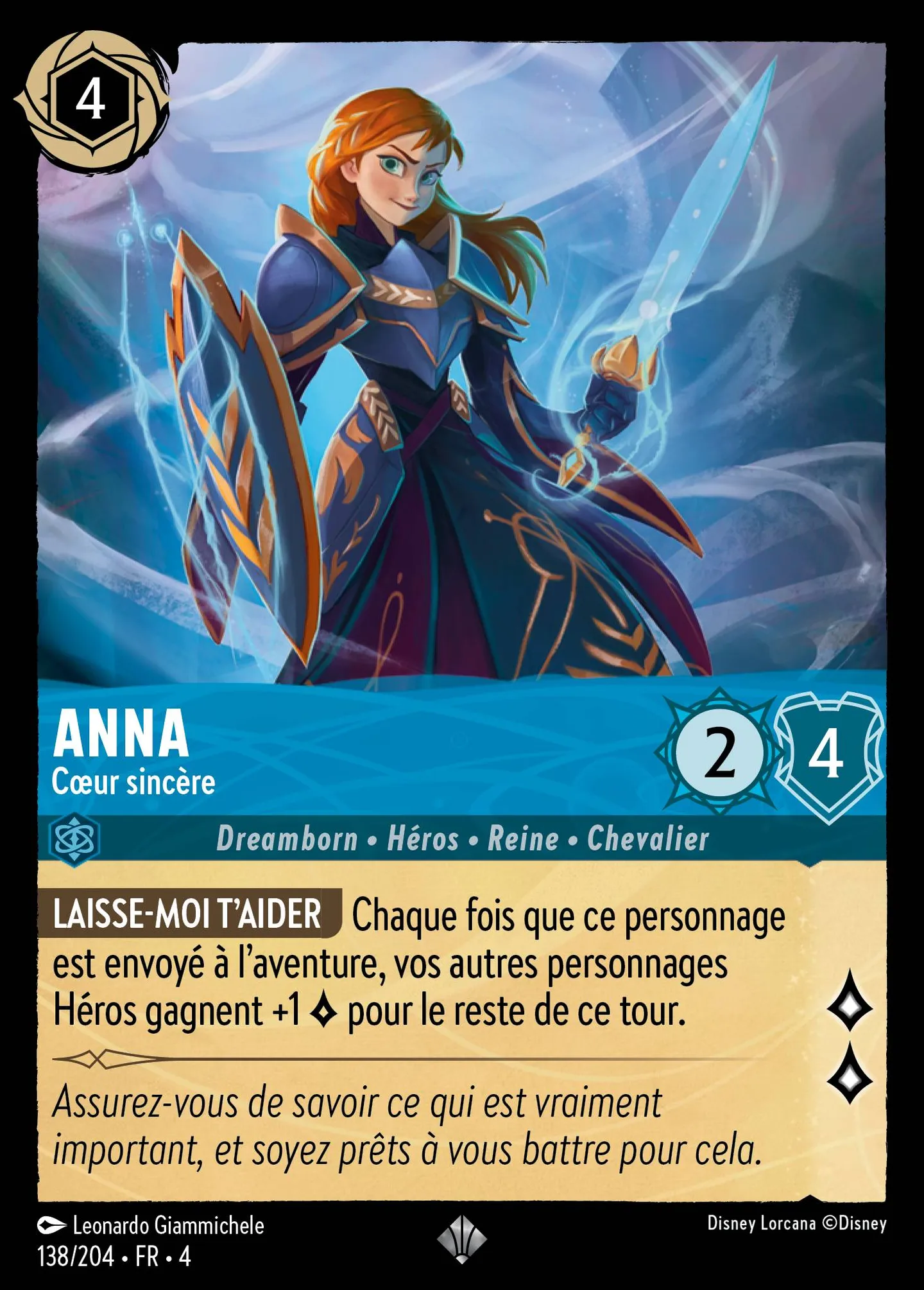 Anna - Cœur sincère — Ursula's Return — Lorcana