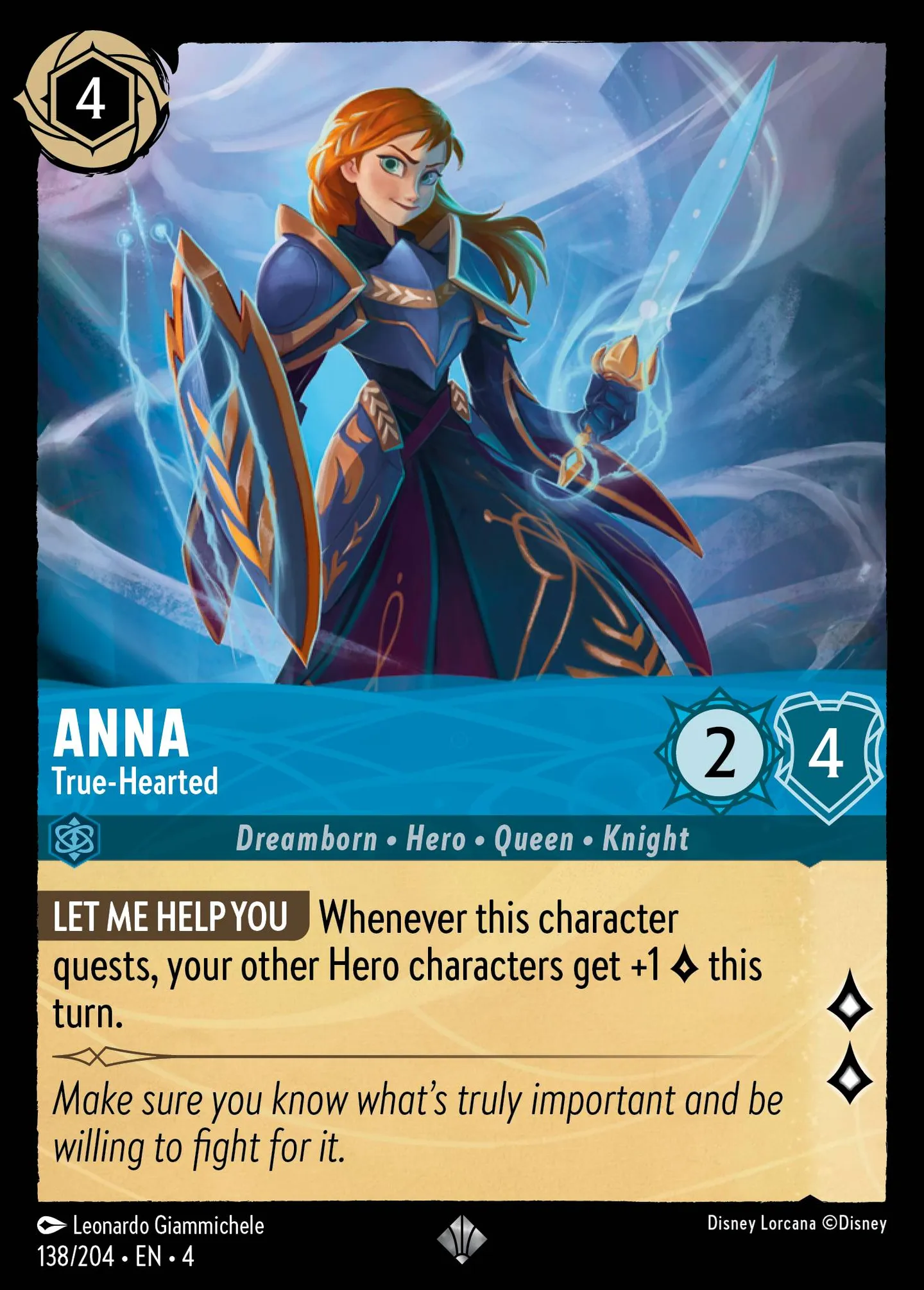 Anna - Cœur sincère — Ursula's Return — Lorcana