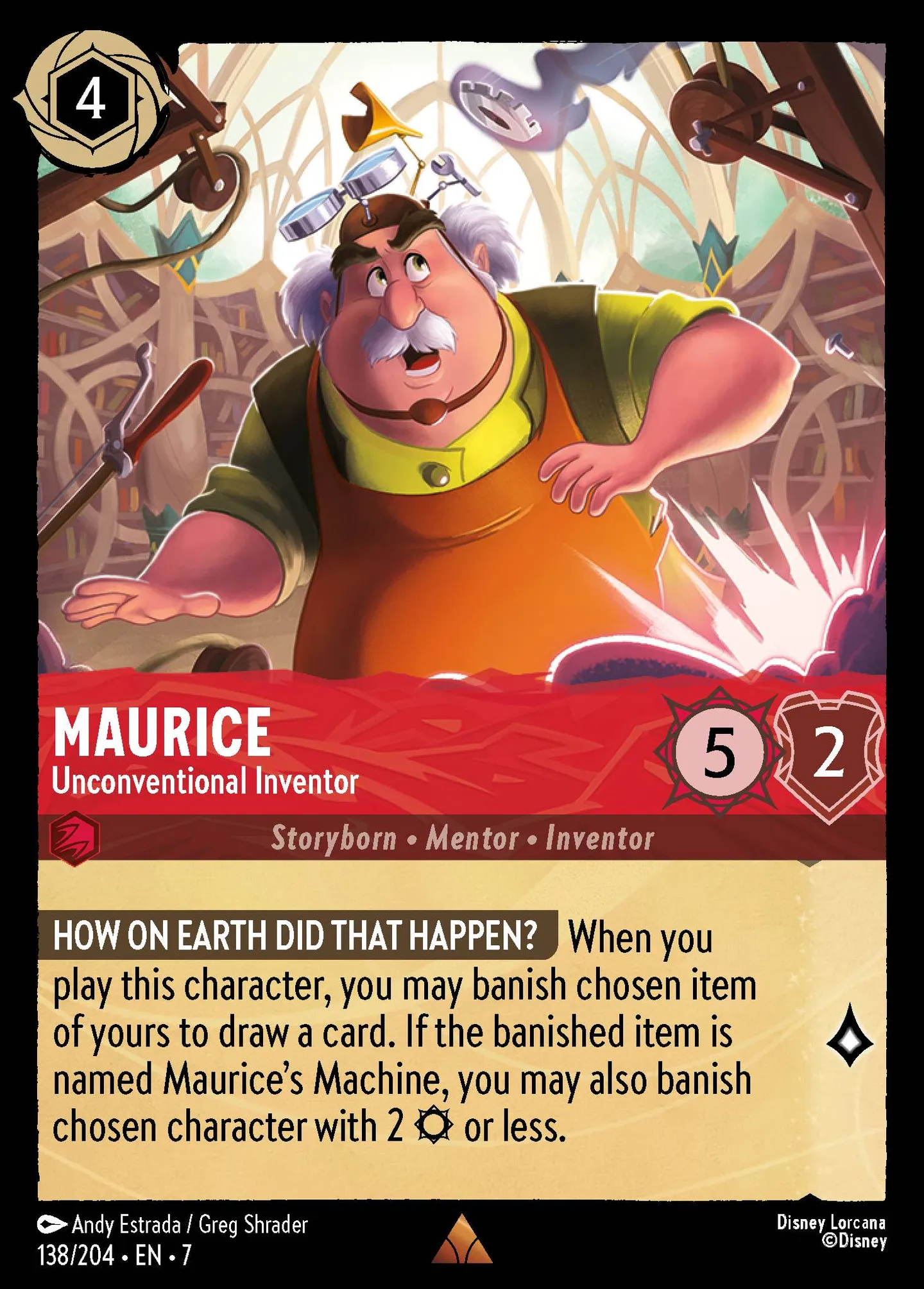 Maurice - Unconventional Inventor — Archazia's Island — Lorcana