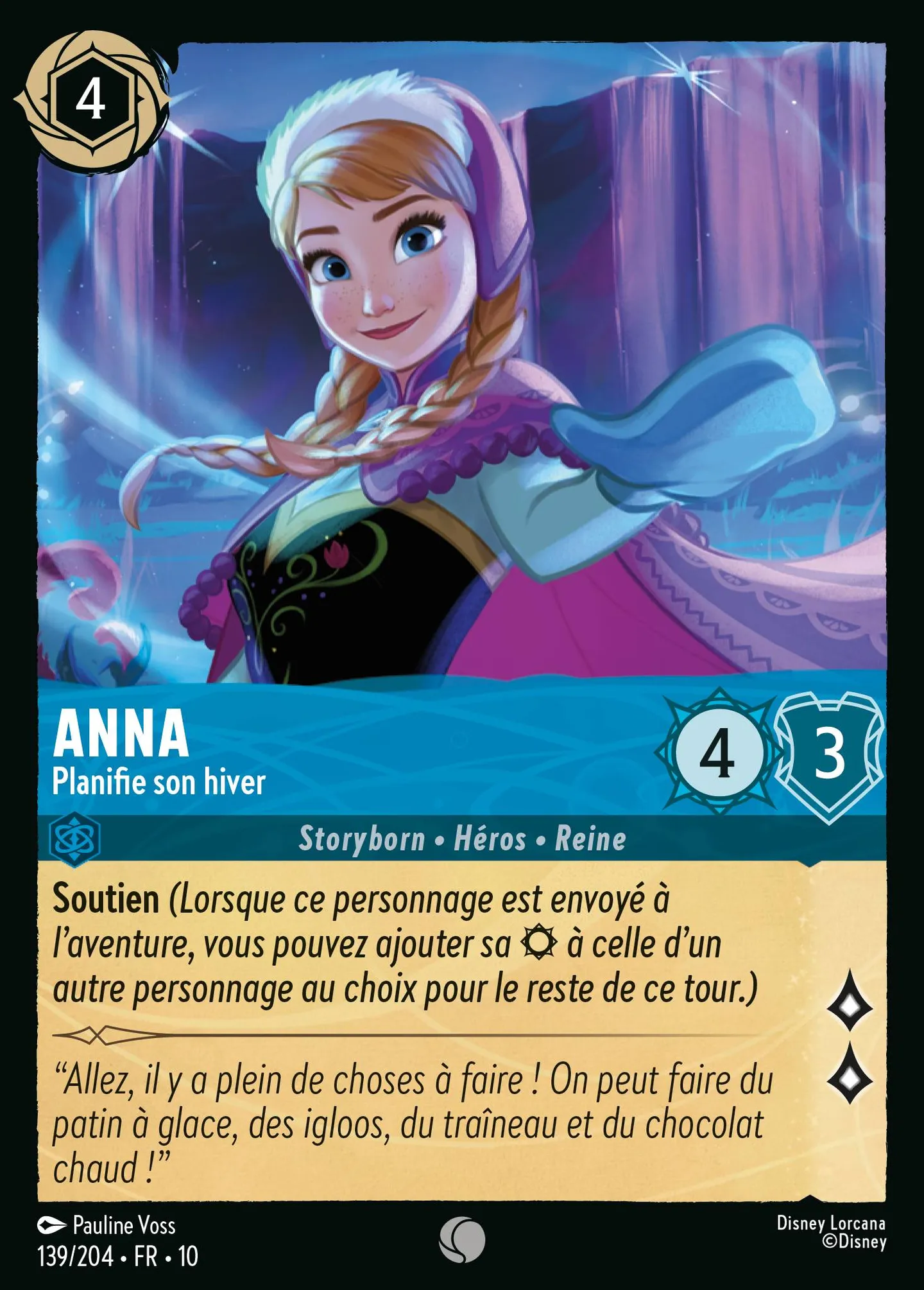 Anna - Planifie son hiver — Whispers in the Well — Lorcana