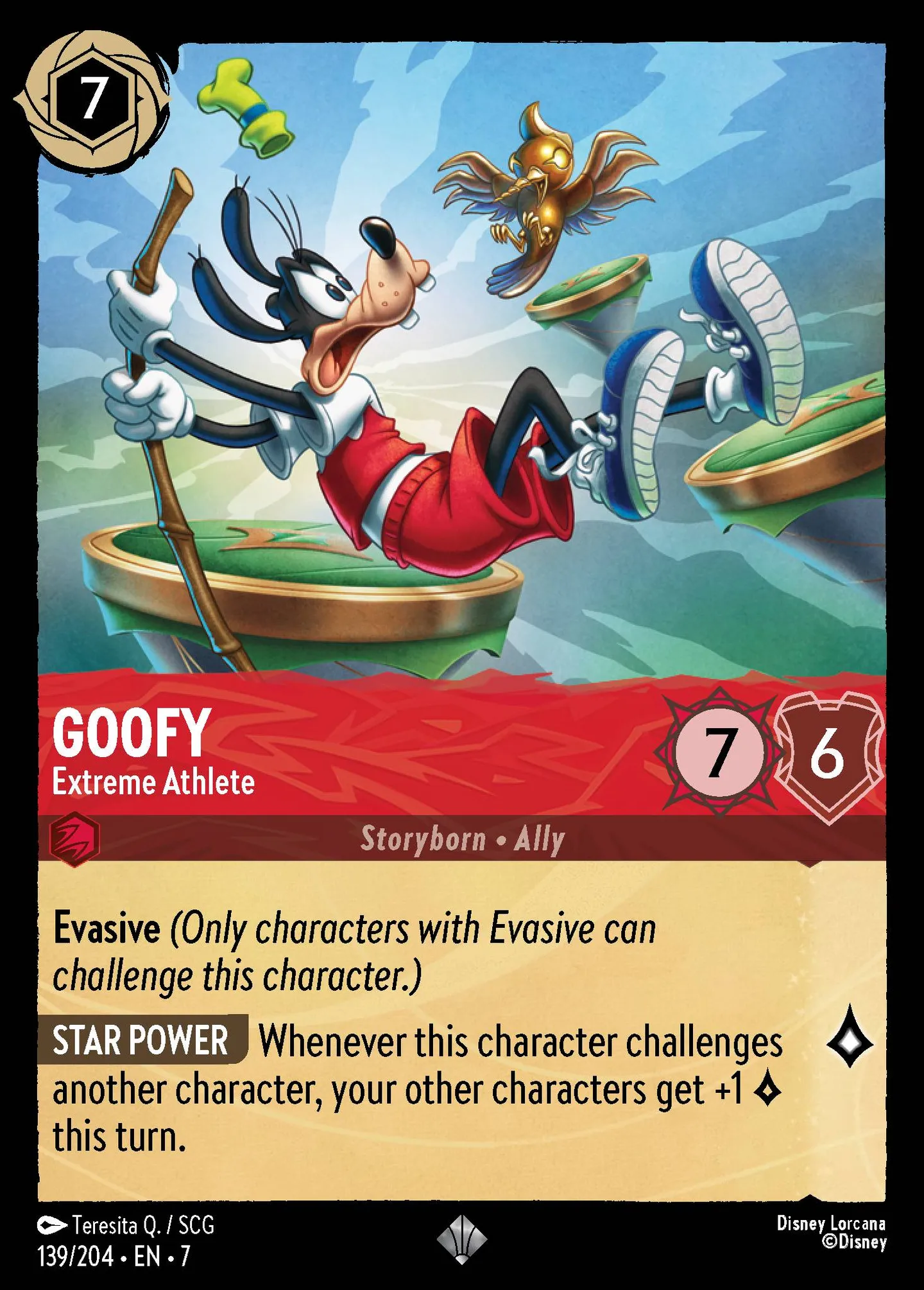 Goofy - Extreme Athlete — Archazia's Island — Lorcana
