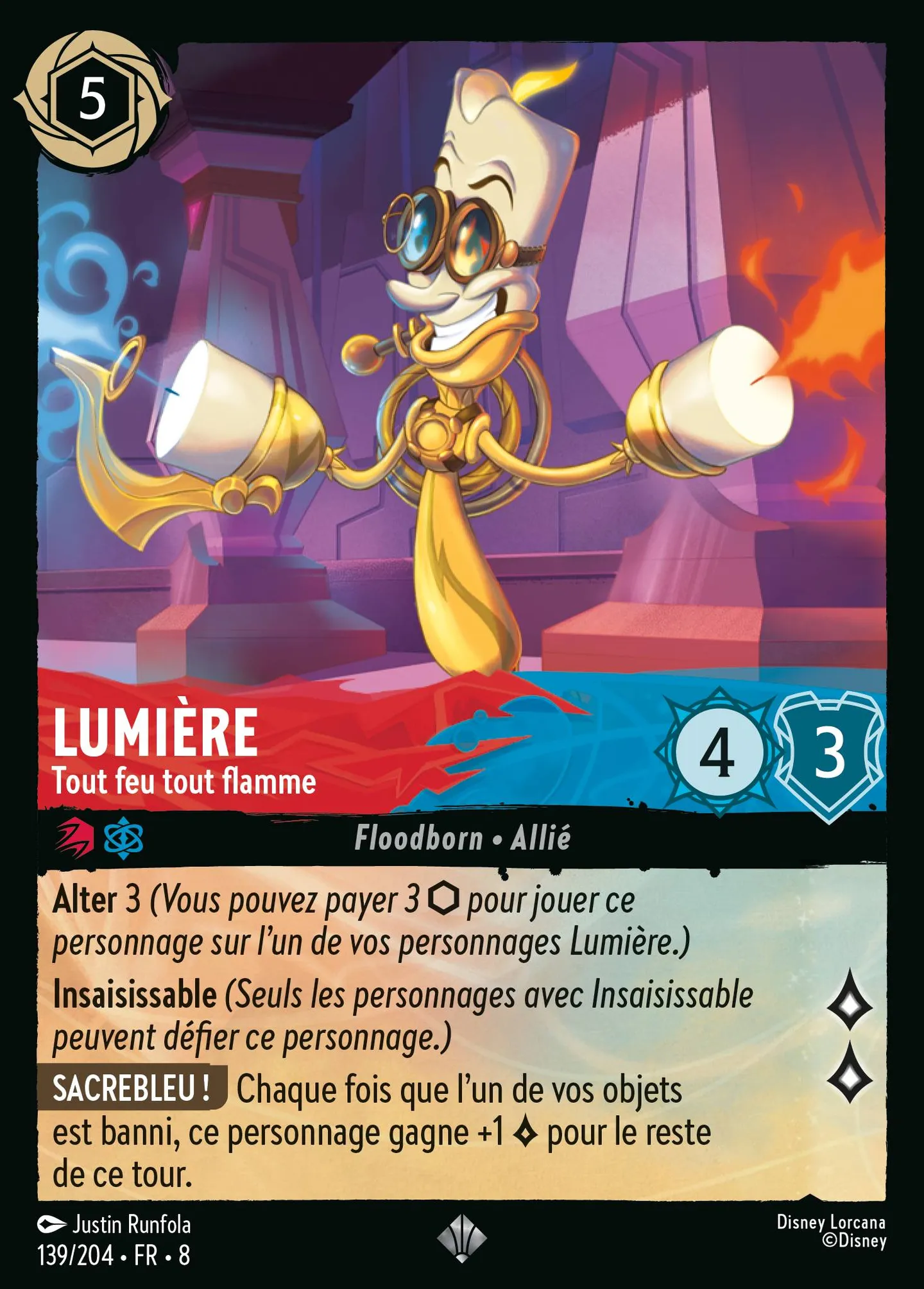 Lumière - Tout feu tout flamme — The Reign of Jafar — Lorcana
