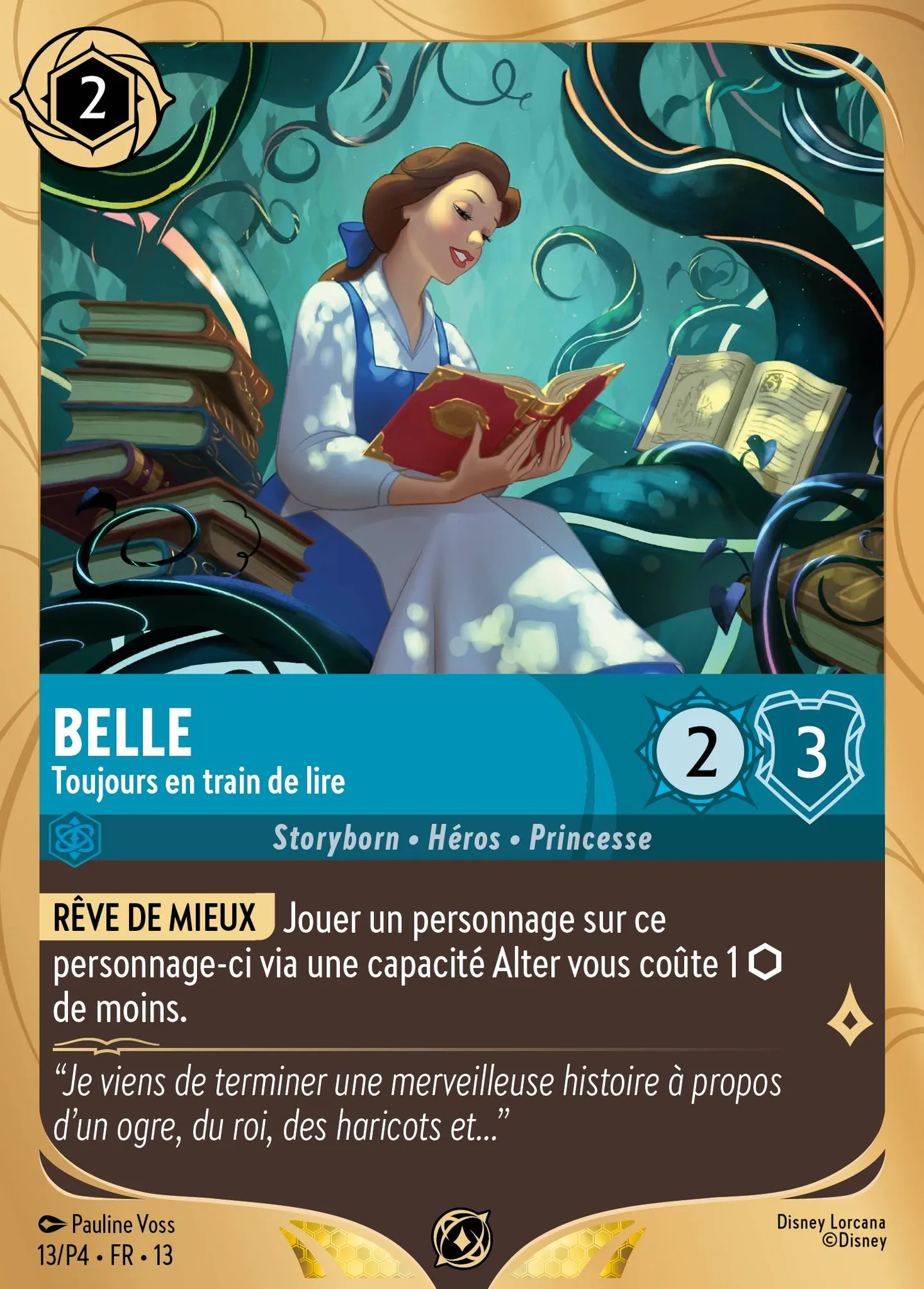 Belle - Toujours en train de lire — Promos - Year 4 — Lorcana