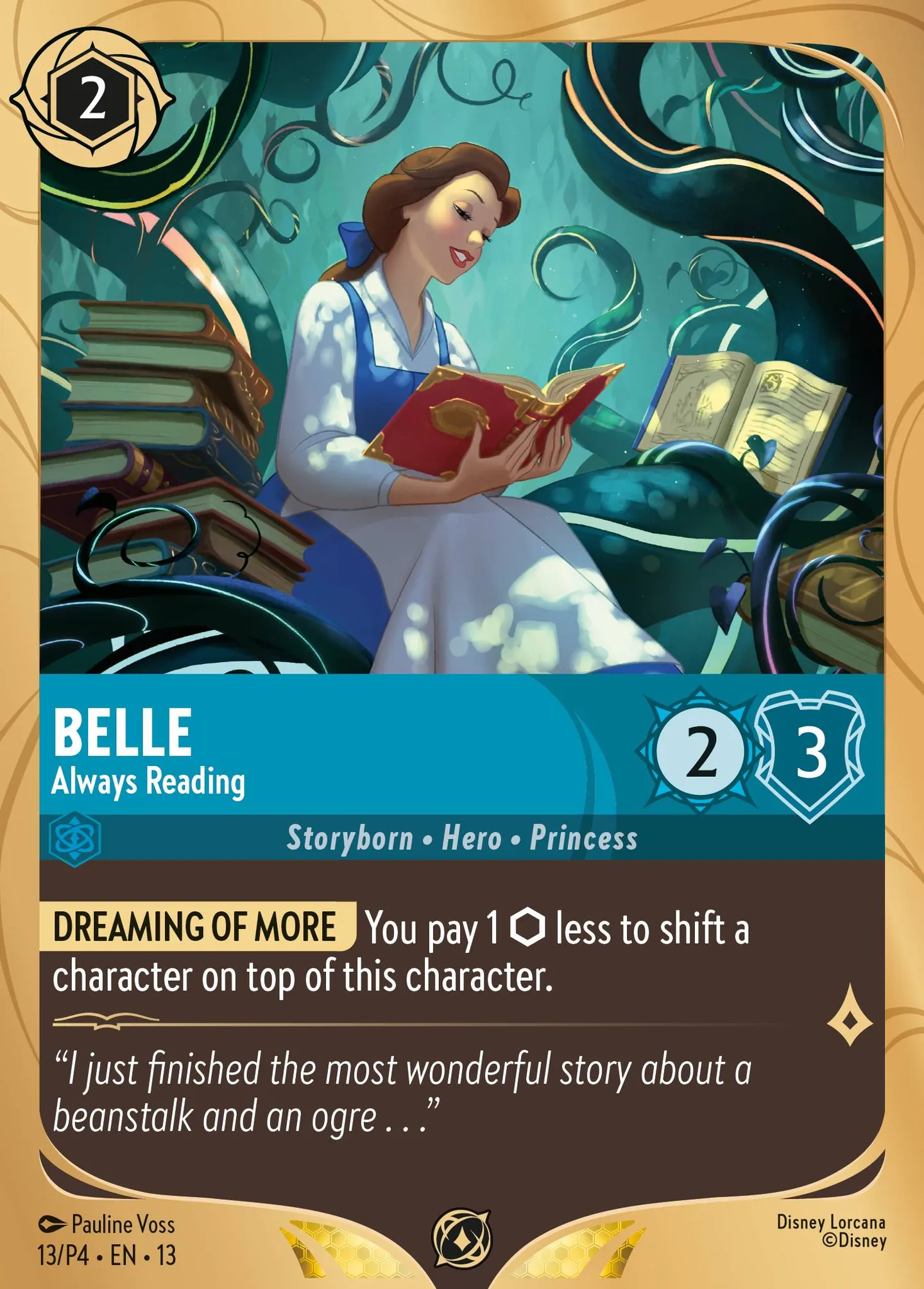 Belle - Always Reading — Promos - Year 4 — Lorcana