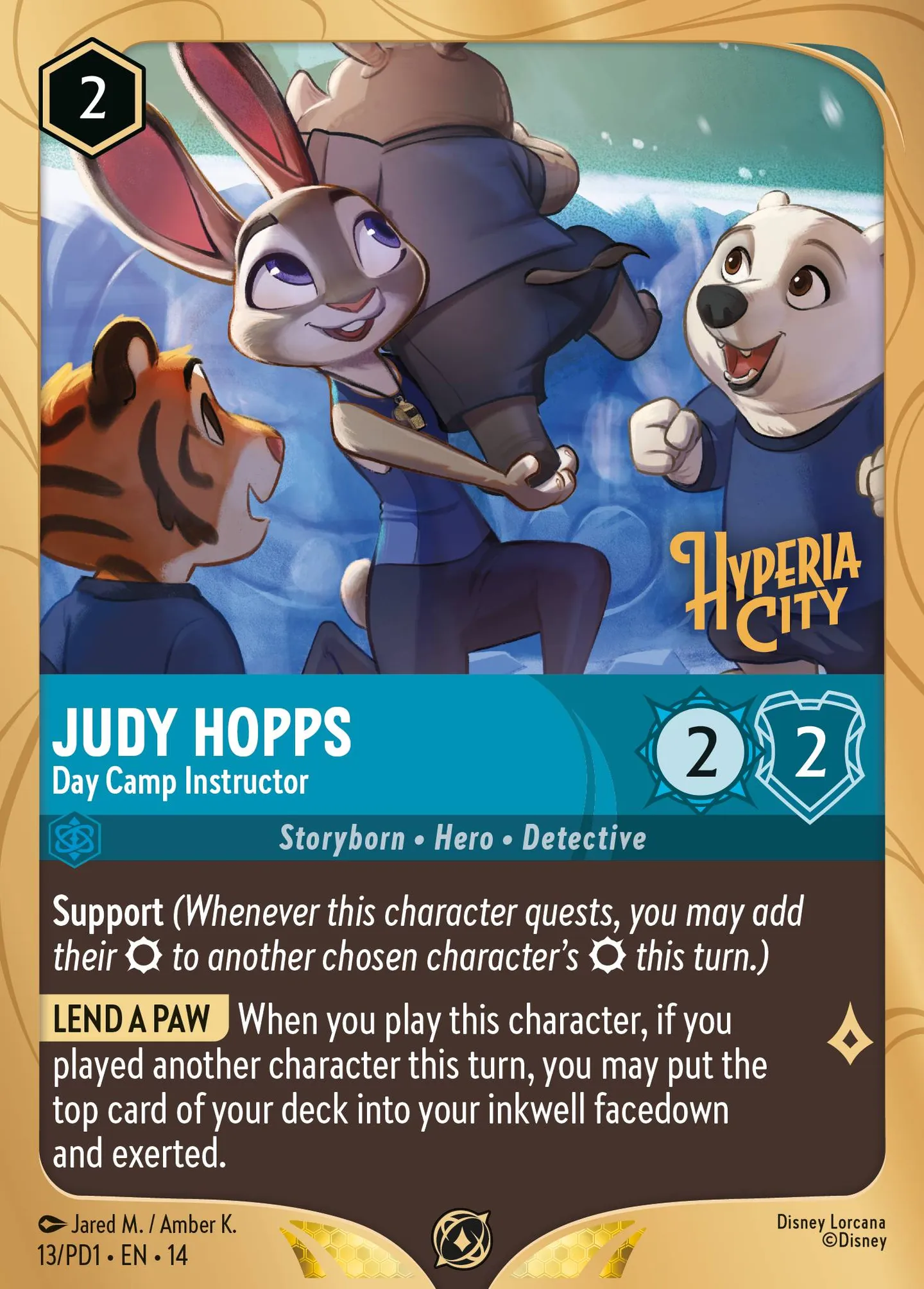 Judy Hopps - Day Camp Instructor — Prerelease Promos — Lorcana