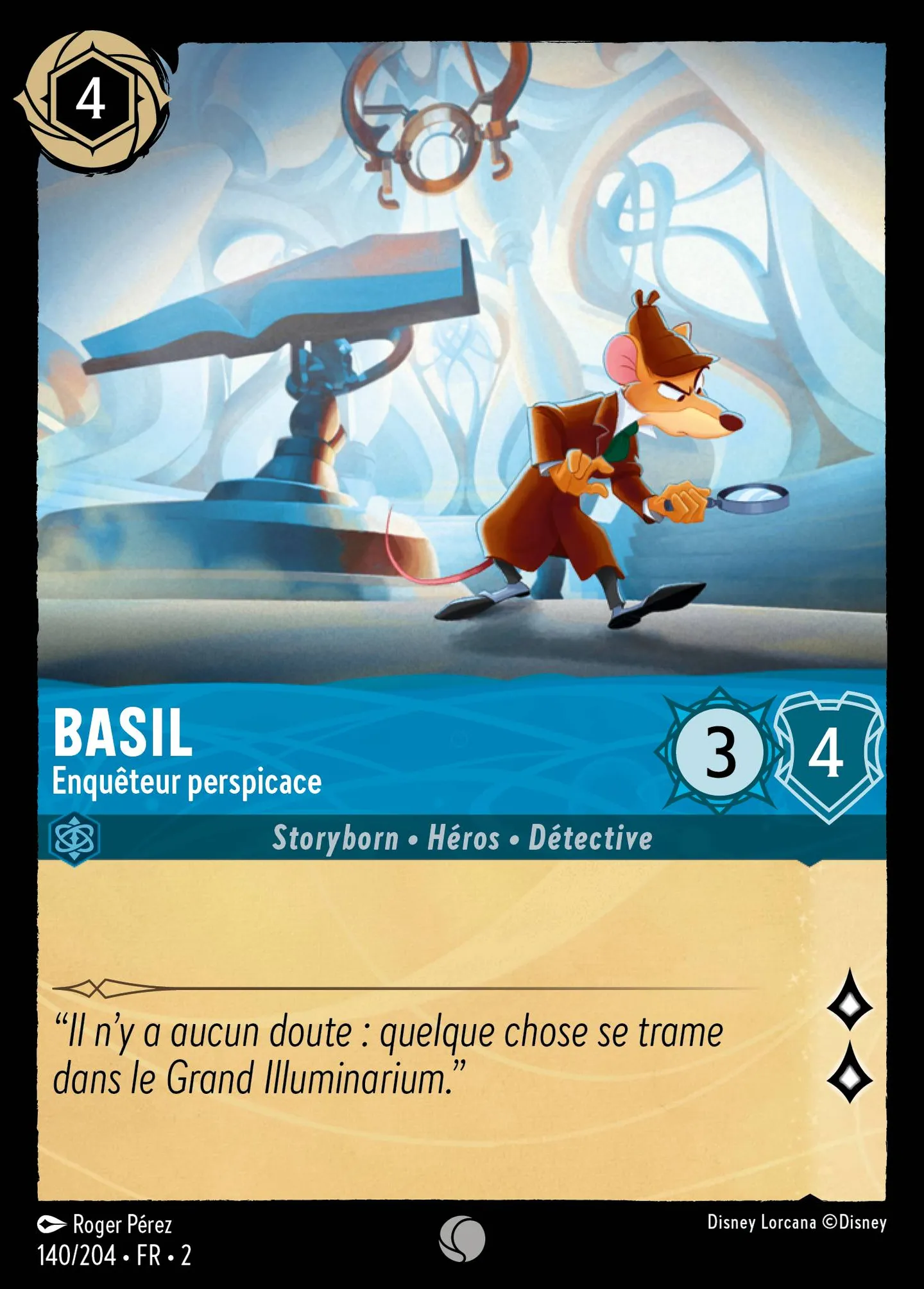 Basil - Enquêteur perspicace — Rise of the Floodborn — Lorcana