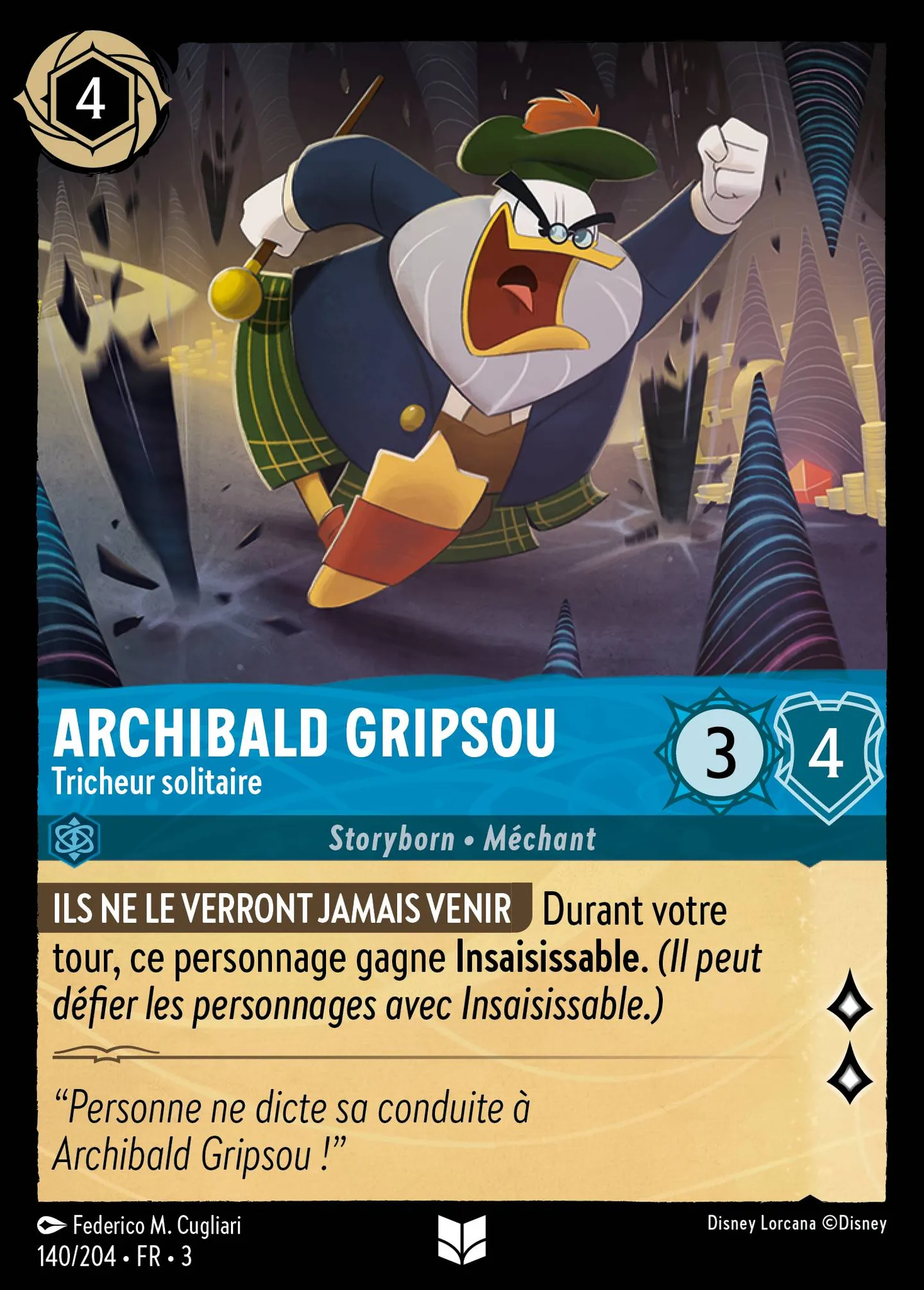 Archibald Gripsou - Tricheur solitaire — Into the Inklands — Lorcana