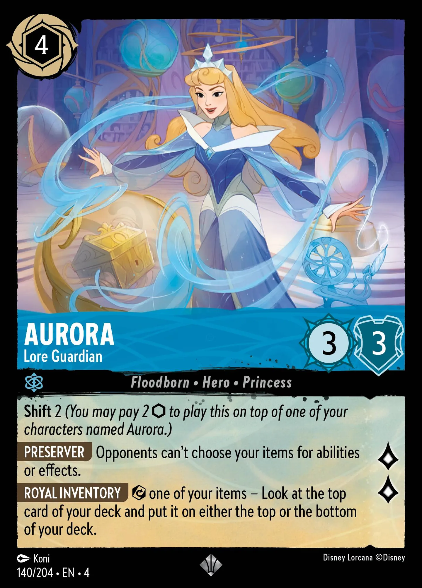 Aurora - Lore Guardian — Ursula's Return — Lorcana