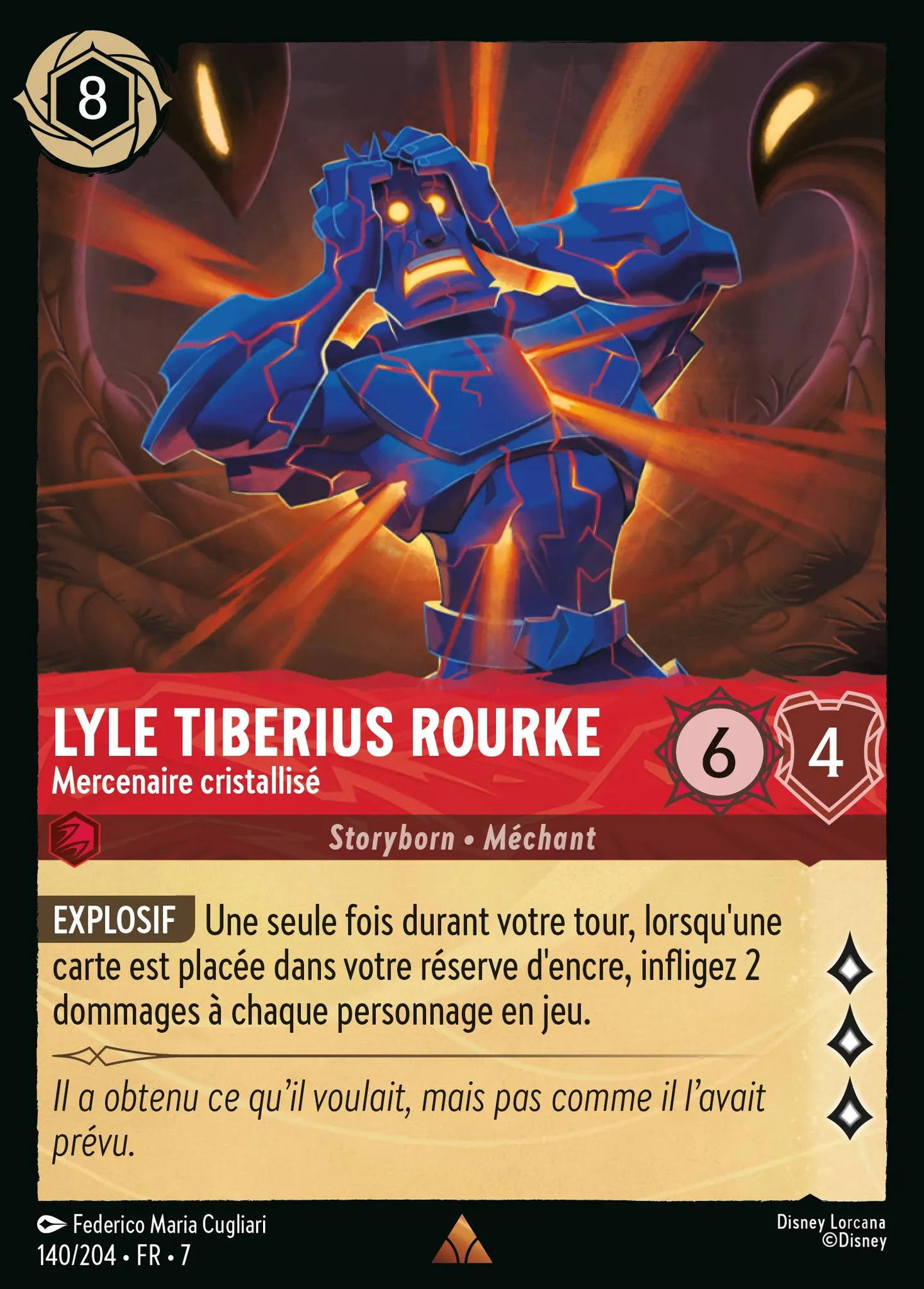 Lyle Tiberius Rourke - Mercenaire cristallisé — Archazia's Island — Lorcana
