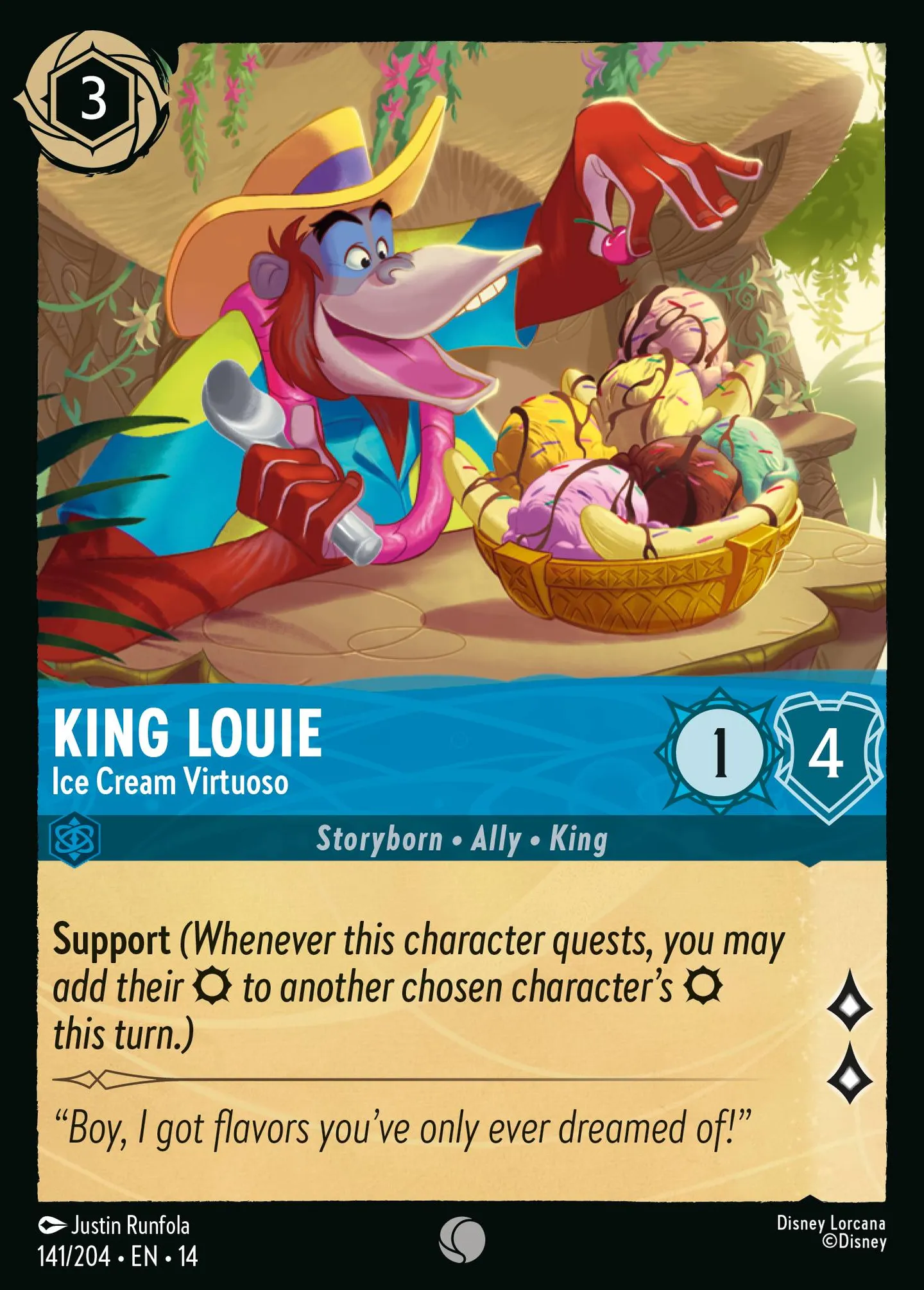 King Louie - Ice Cream Virtuoso — Hyperia City — Lorcana