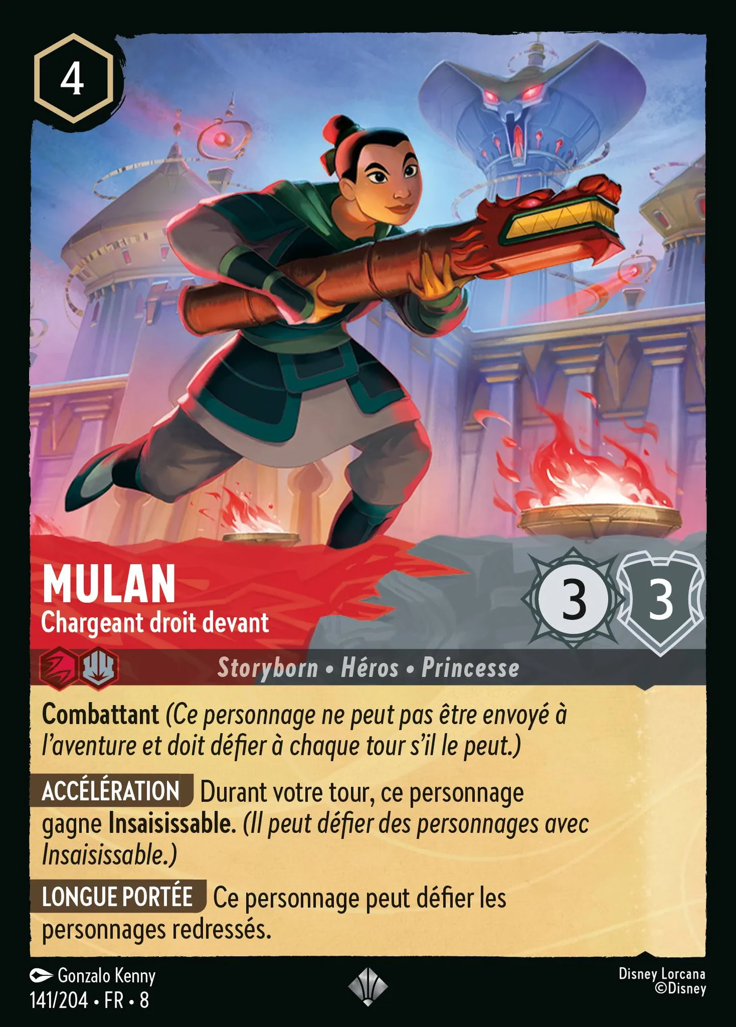 Mulan - Chargeant droit devant — The Reign of Jafar — Lorcana