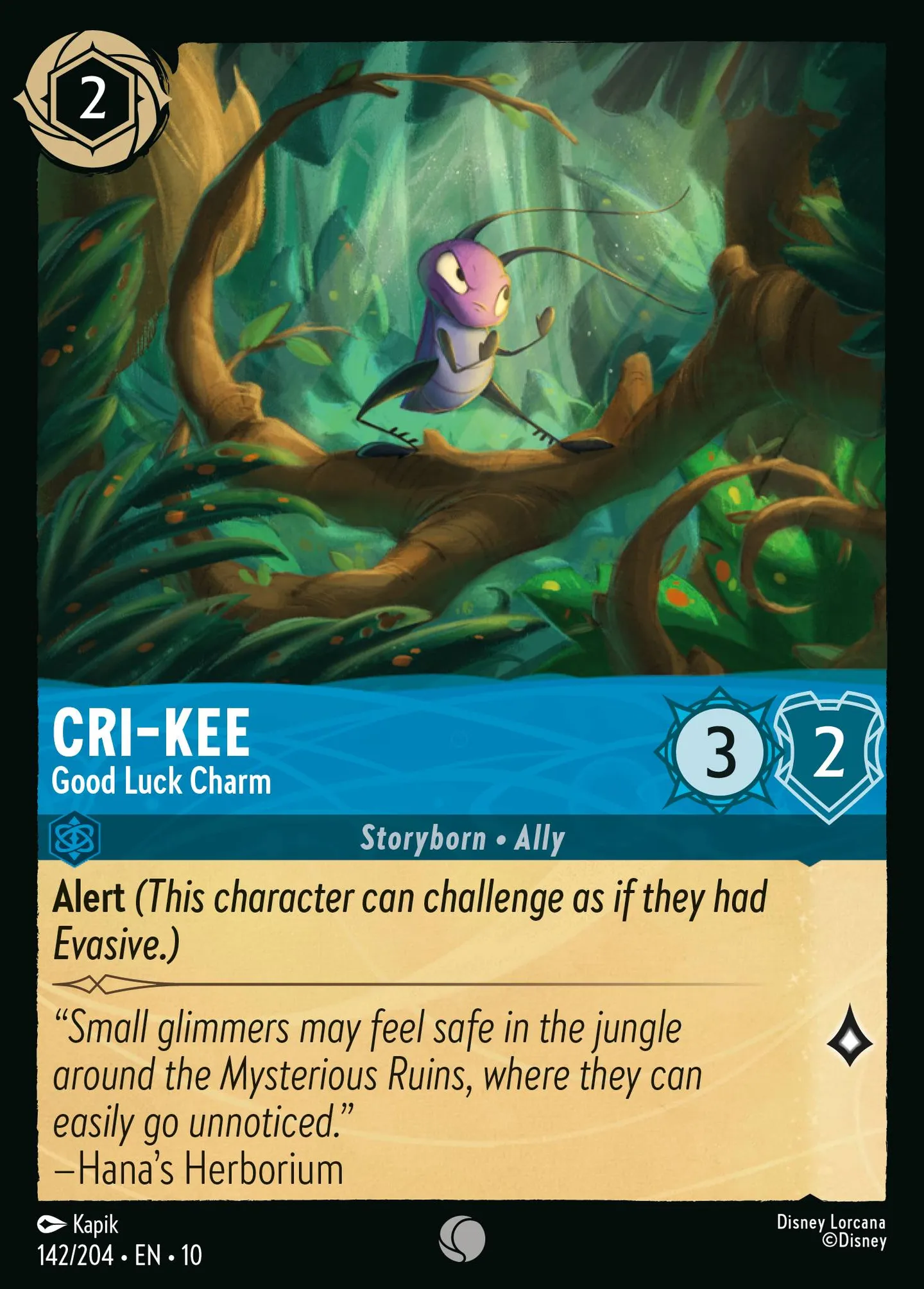 Cri-Kee - Charme de chance — Whispers in the Well — Lorcana