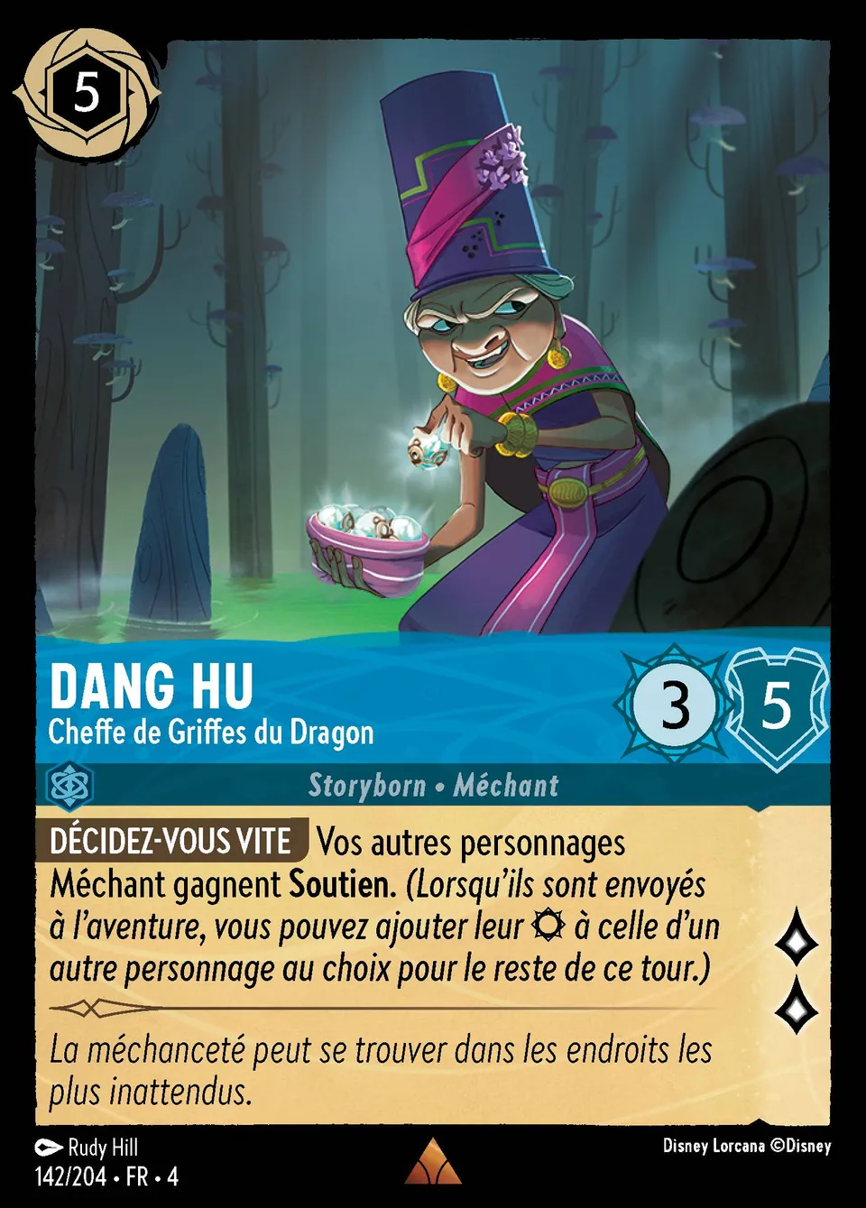 Dang Hu - Cheffe de Griffes du Dragon from Ursula's Return - Lorcana