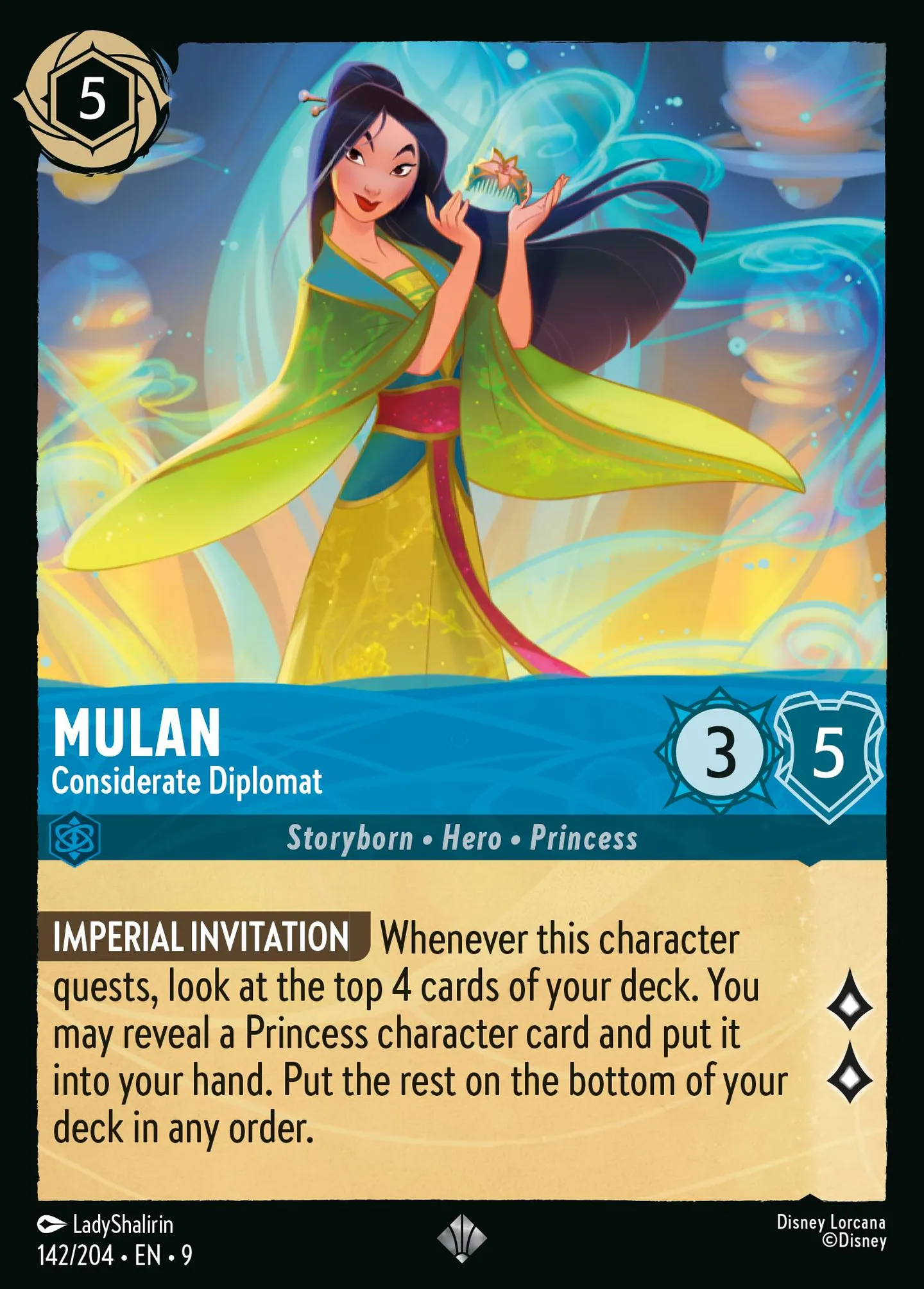 Mulan - Considerate Diplomat — Fabled — Lorcana