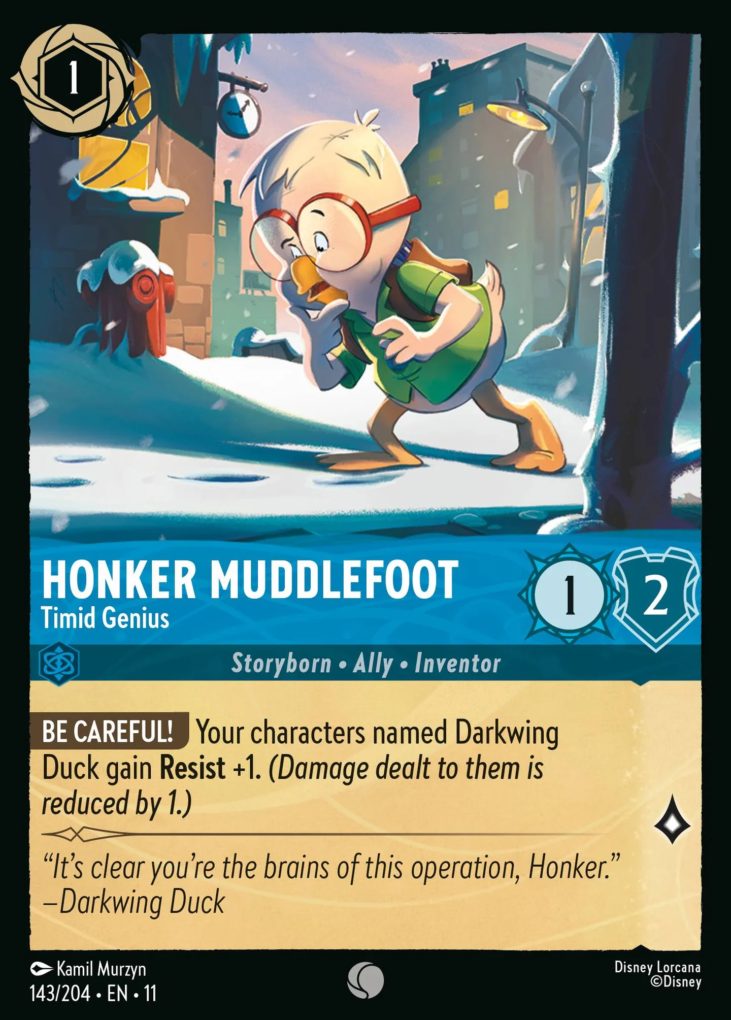 Cuicui Bourbifoot - Génie timide — Winterspell — Lorcana