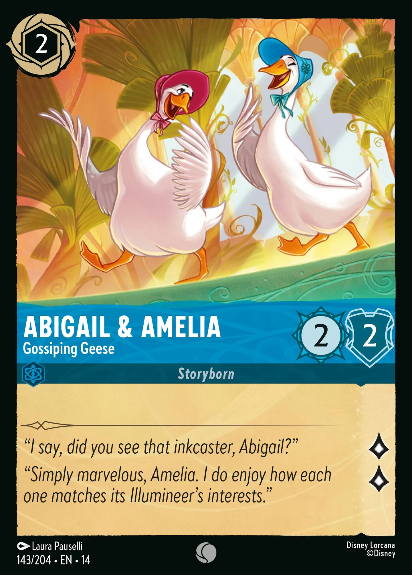 Abigail & Amelia - Gossiping Geese — Hyperia City — Lorcana